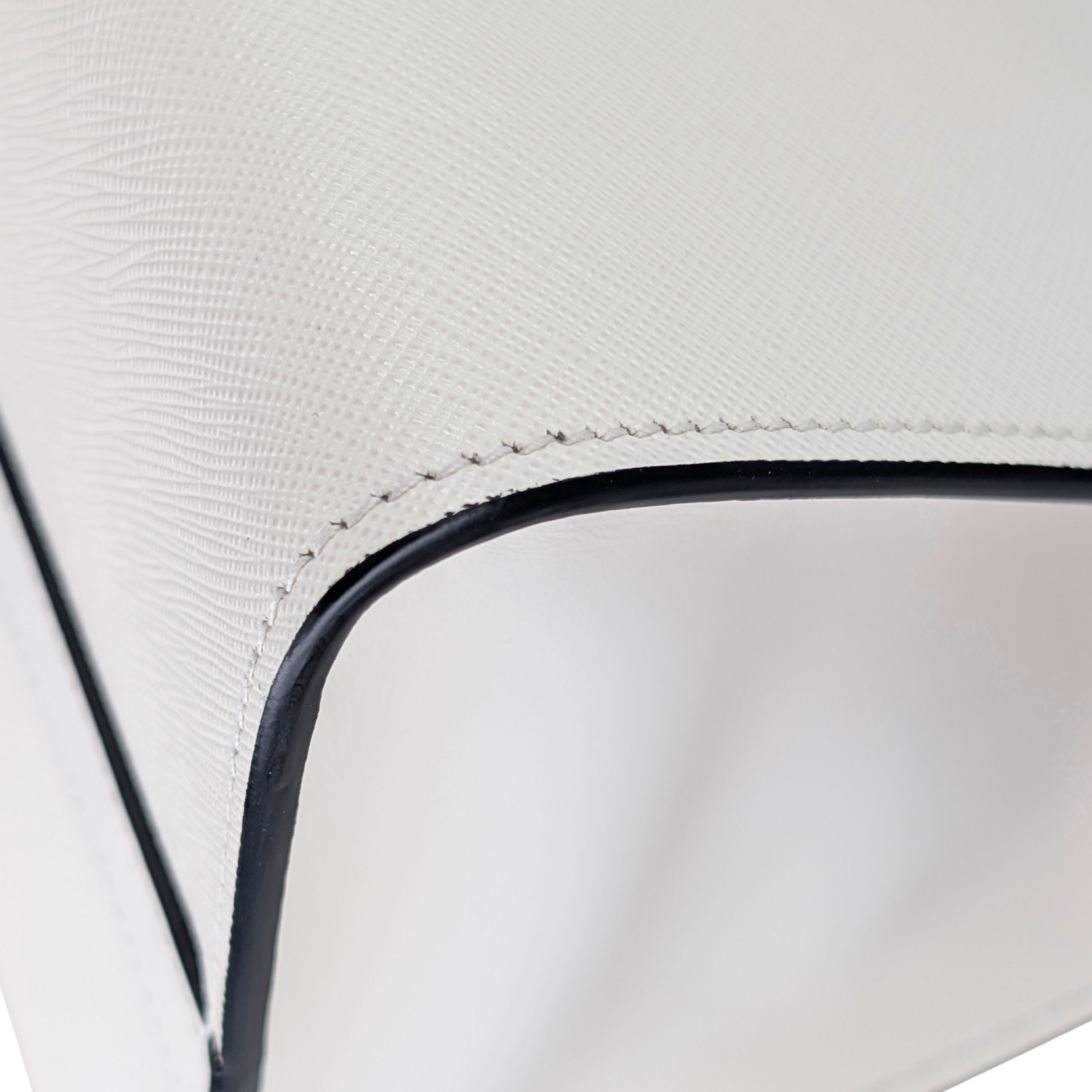 Prada Saffiano City Saffiano Paradigme Bag WHite