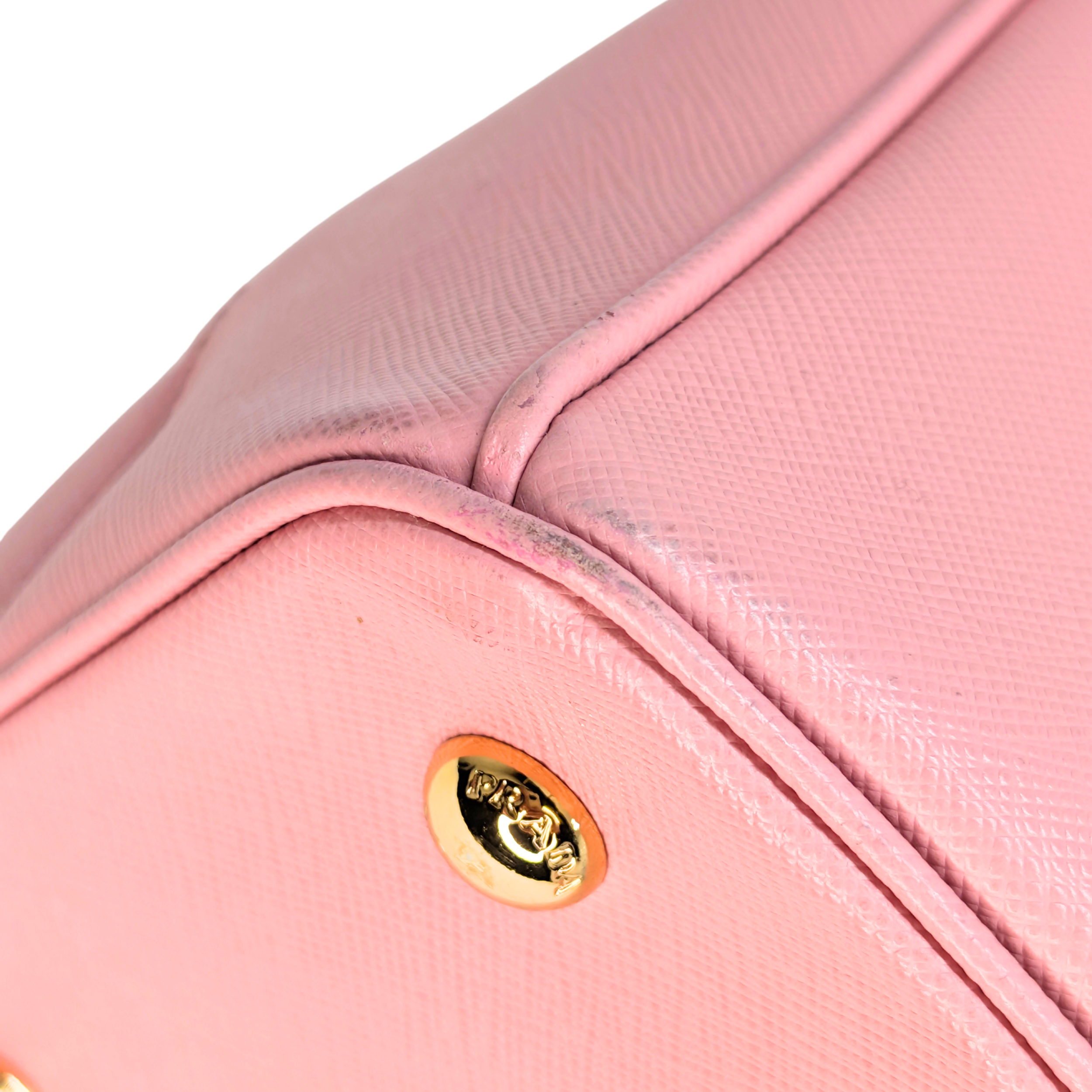 Prada Galleria Saffiano Leather Tote Pink