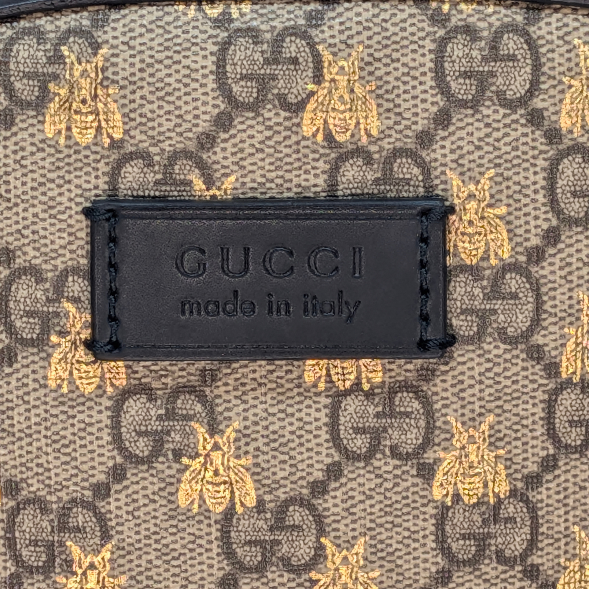 Gucci GG Supreme Bees Backpack Beige