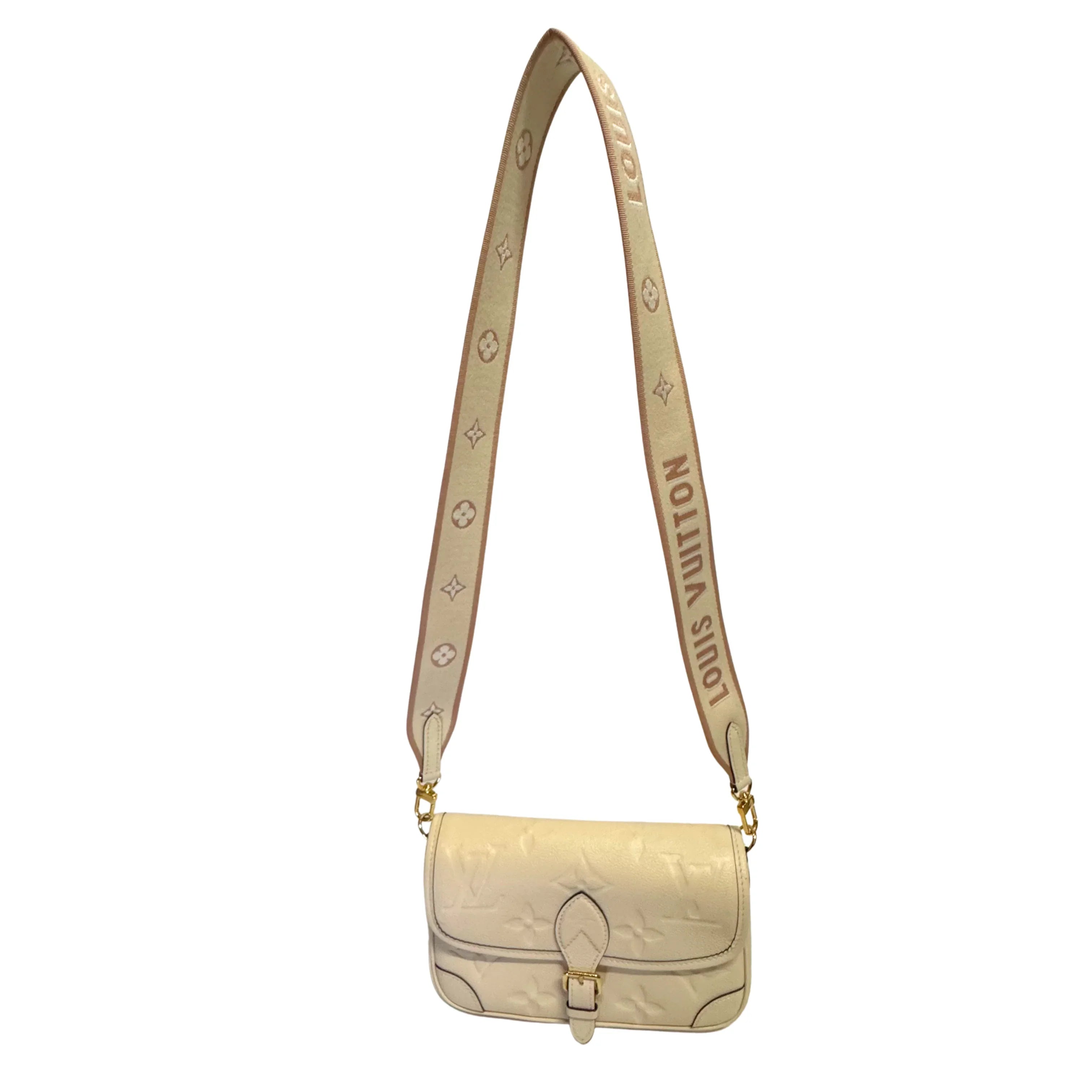 Louis Vuitton Giant Diane Monogram Leather Empreinte Shoulder Bag - Lost Designer