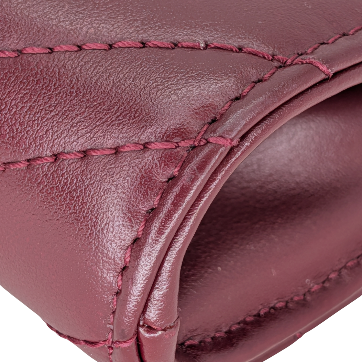 Gucci Marmont Small Wallet on Chain Bag Burgundy