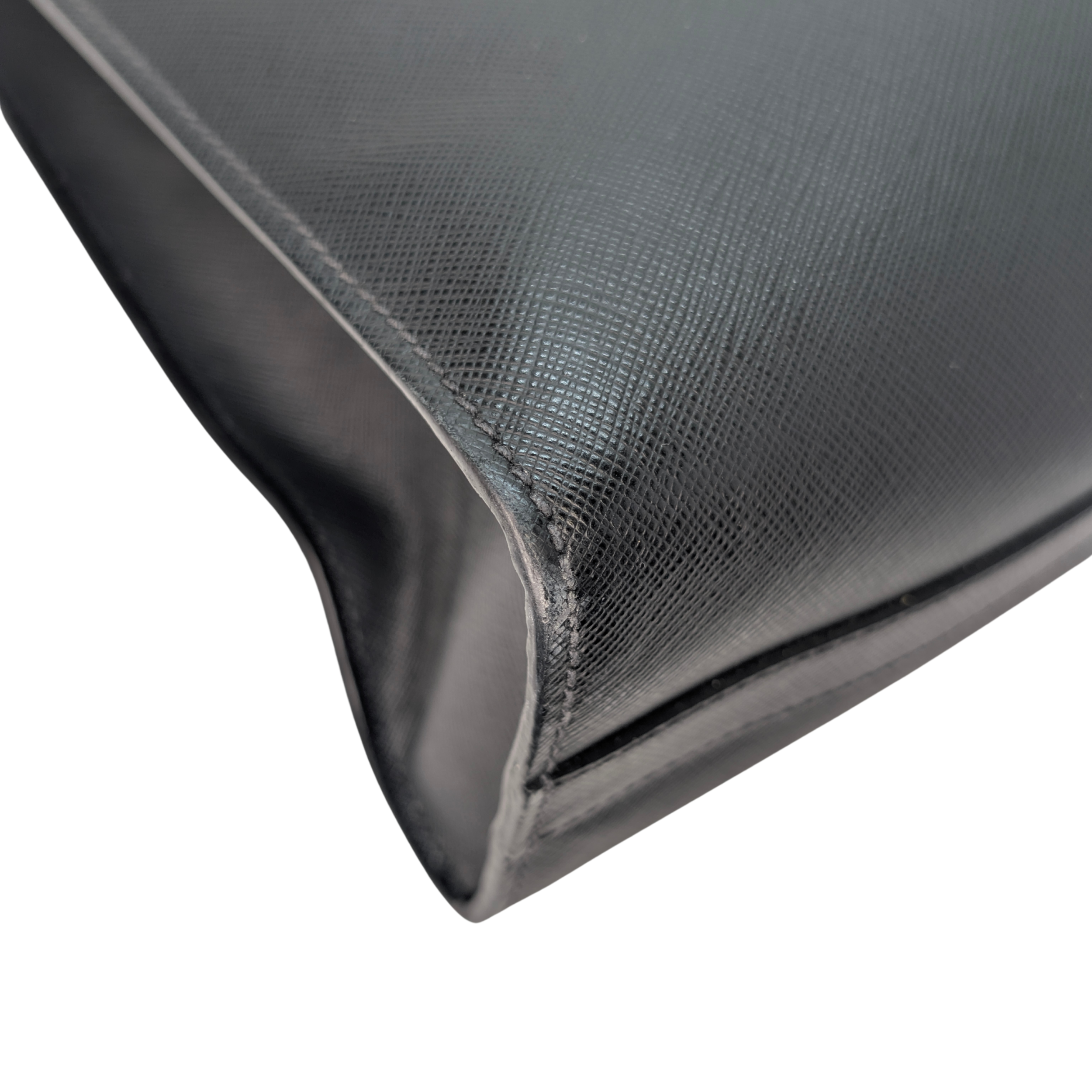Prada Saffiano leather Briefcase Bag Black
