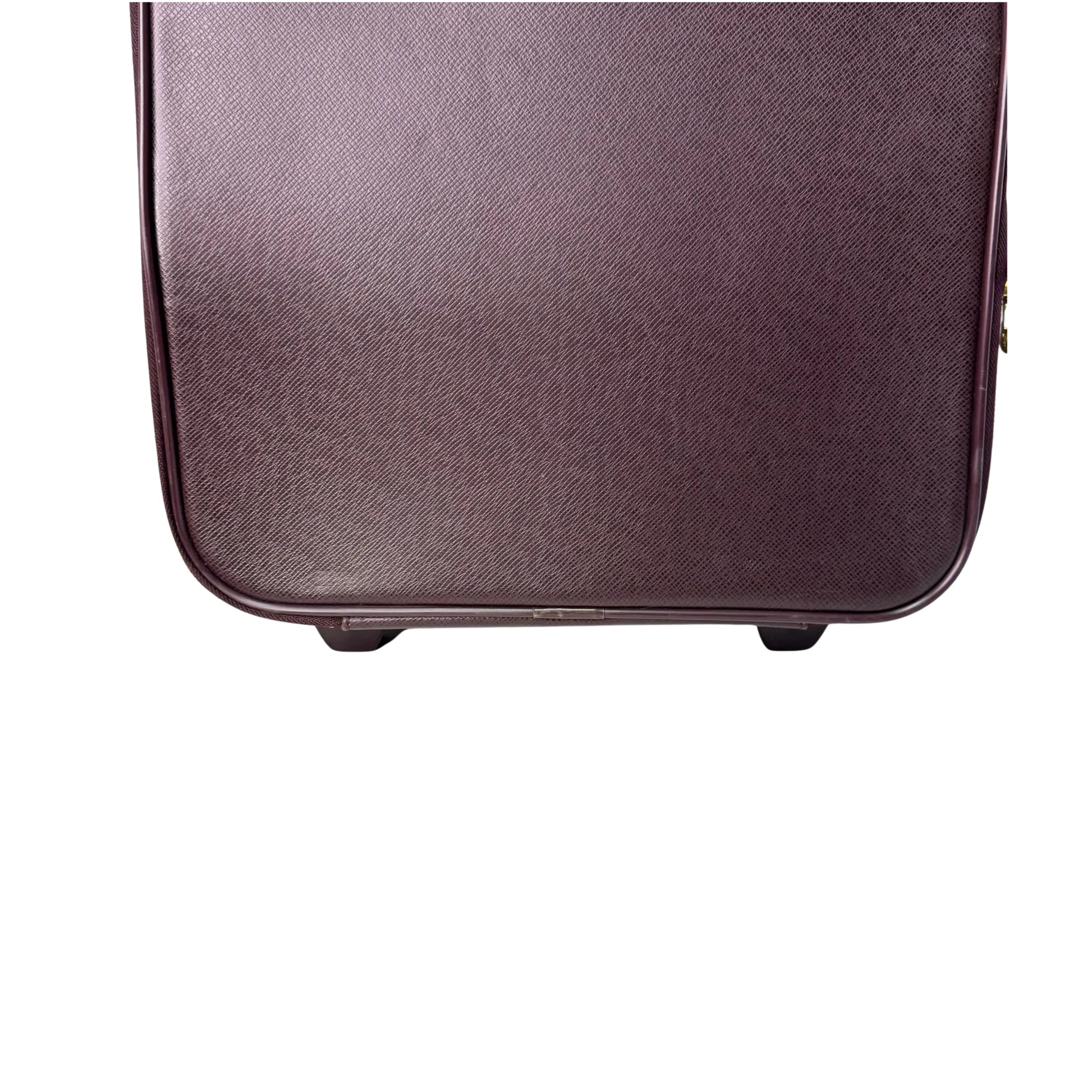Louis Vuitton Pegase 45 Luggage Bag Leather Burgundy - Lost Designer