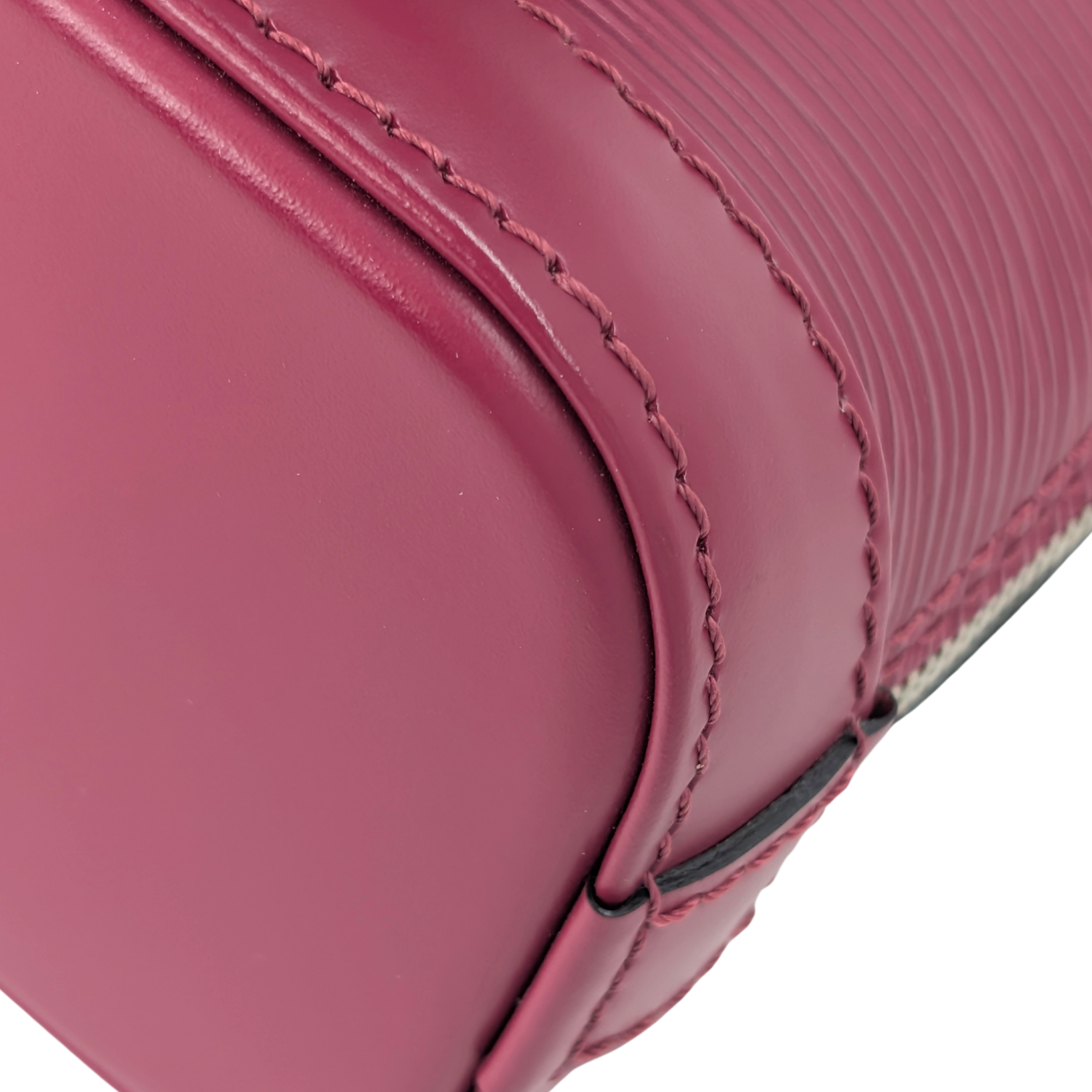 Louis Vuitton Alma Nano Epi Raspberry Red Bag