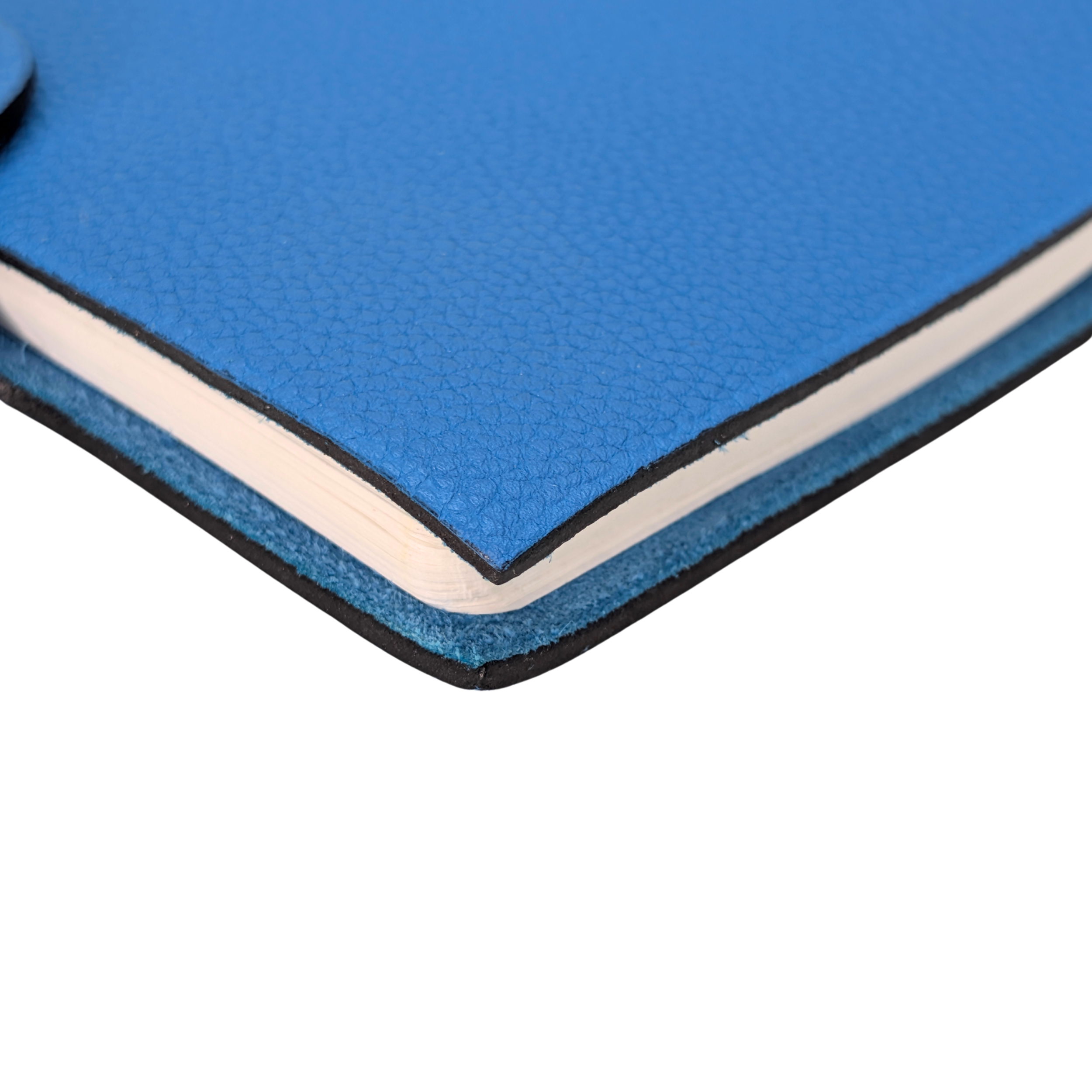 Hermès Ulysse Notebook Agenda Cover Togo Leather Blue