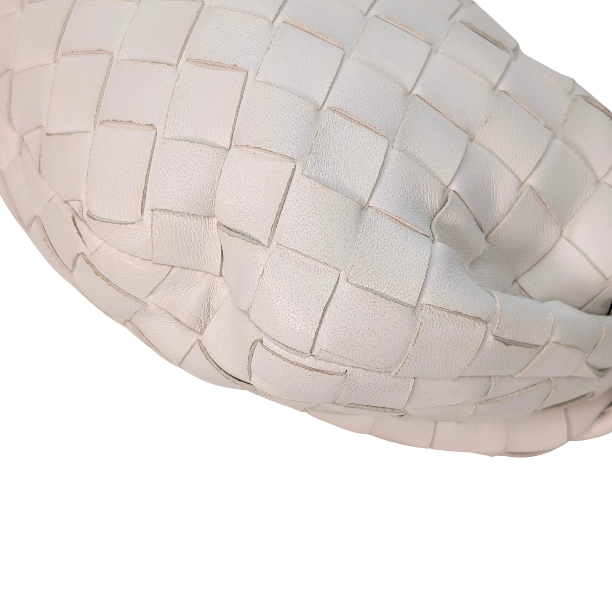 Bottega Veneta Mini Jodie Handbag White