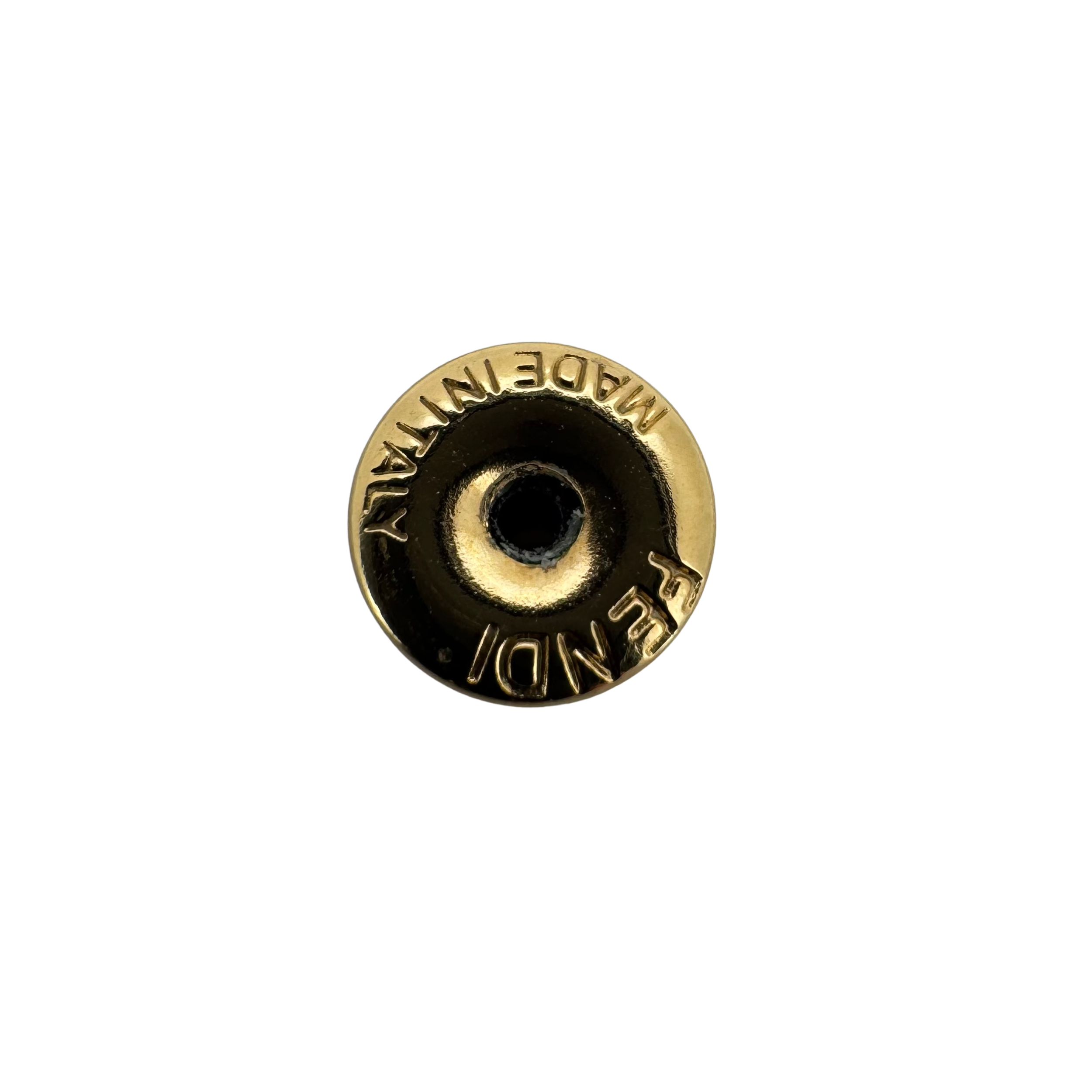 Fendi F Earrings Studs Gold Tone