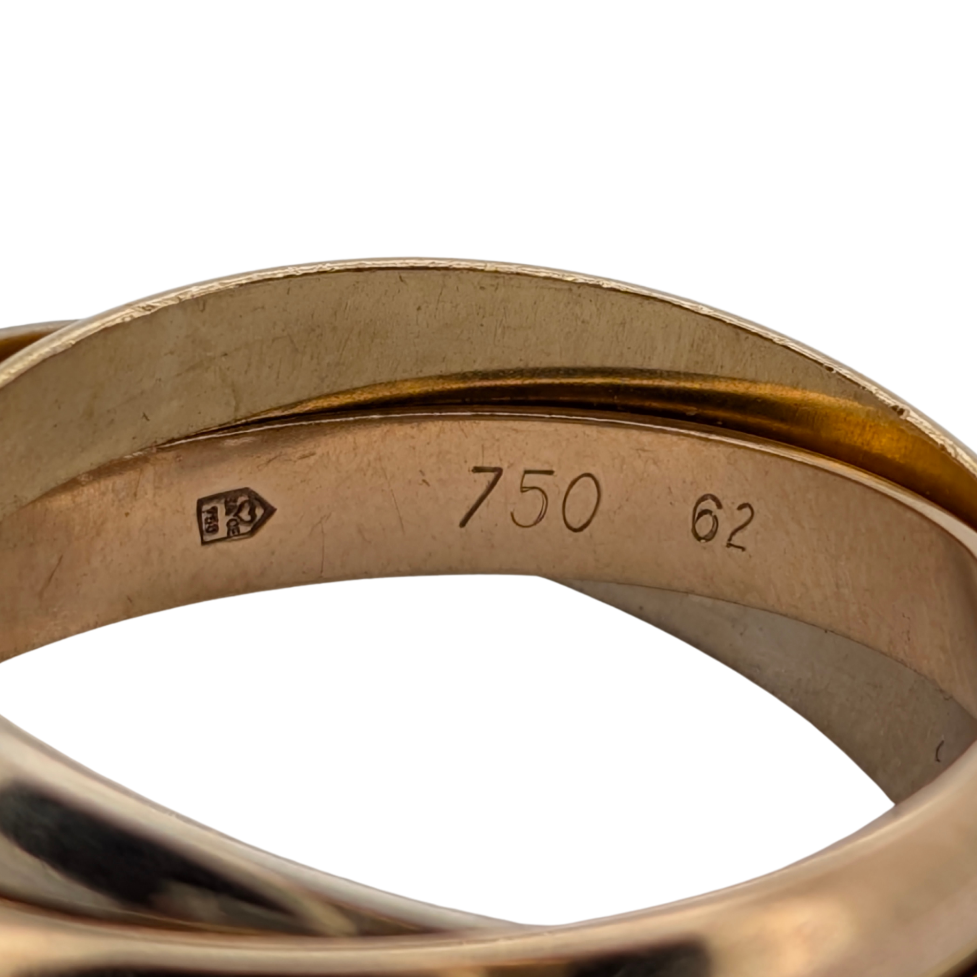 Cartier 18k Gold Trinity Ring Multi Colour