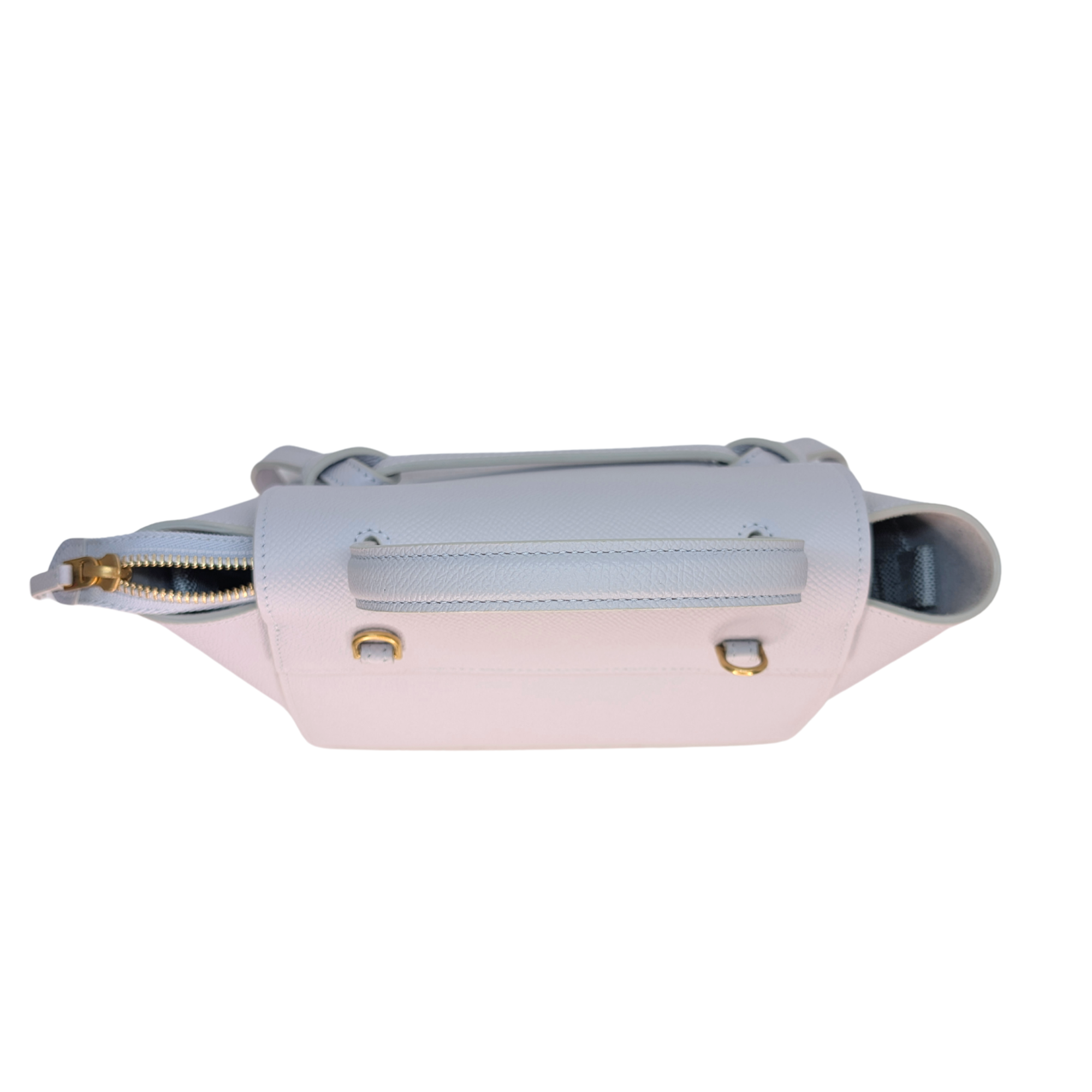 Celine Micro Grained Calfskin Belt Bag Pearl Blue