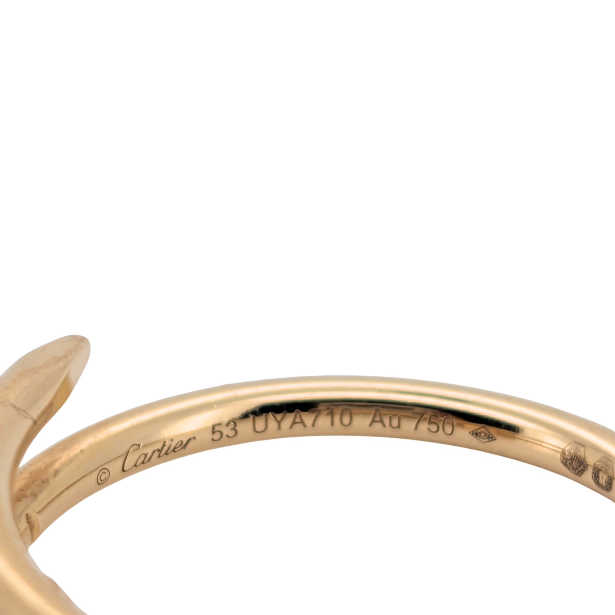 Cartier Juste un Clou Ring Small Model 18k Yellow Gold