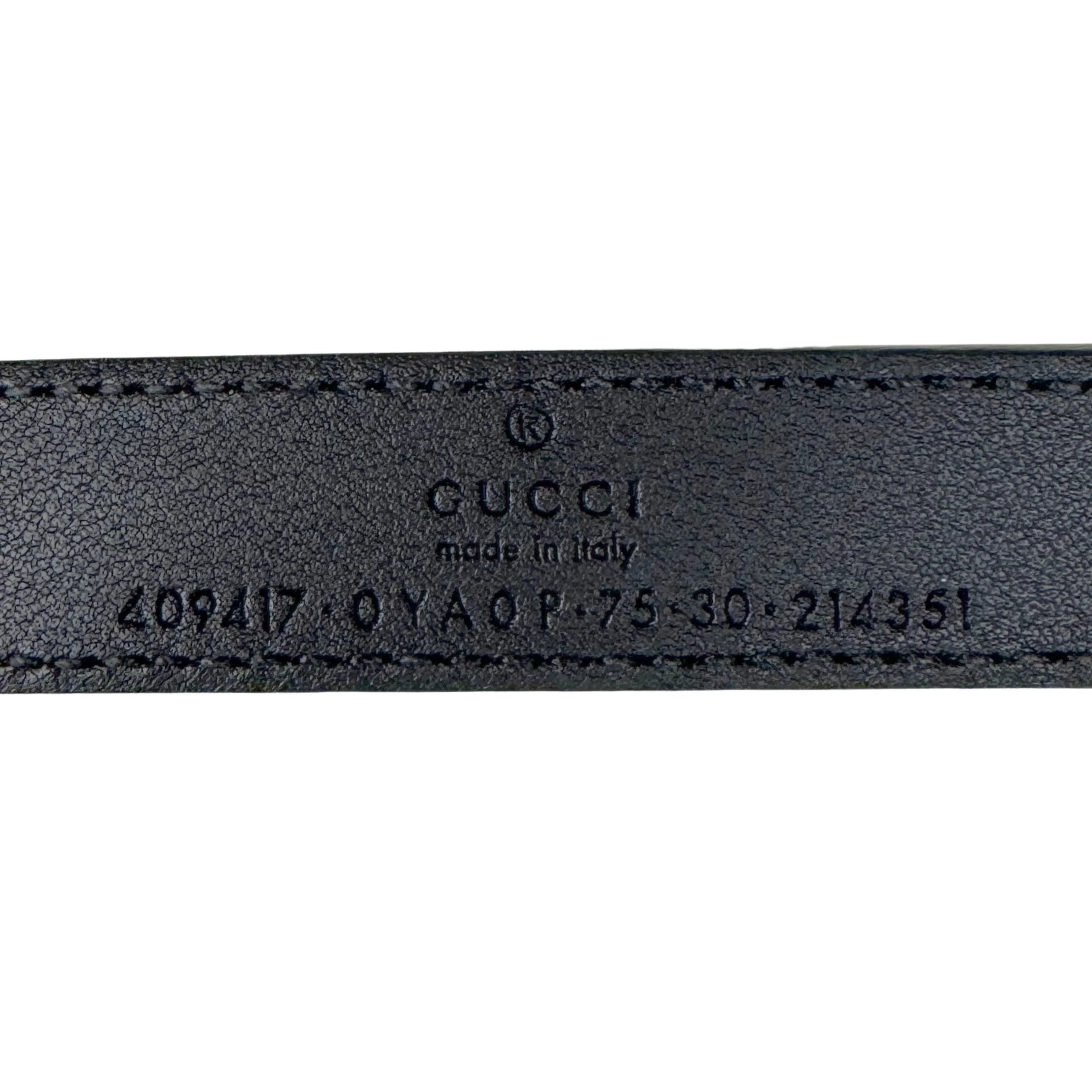 Gucci GG Marmont Thin Belt Black 90 - Lost Designer