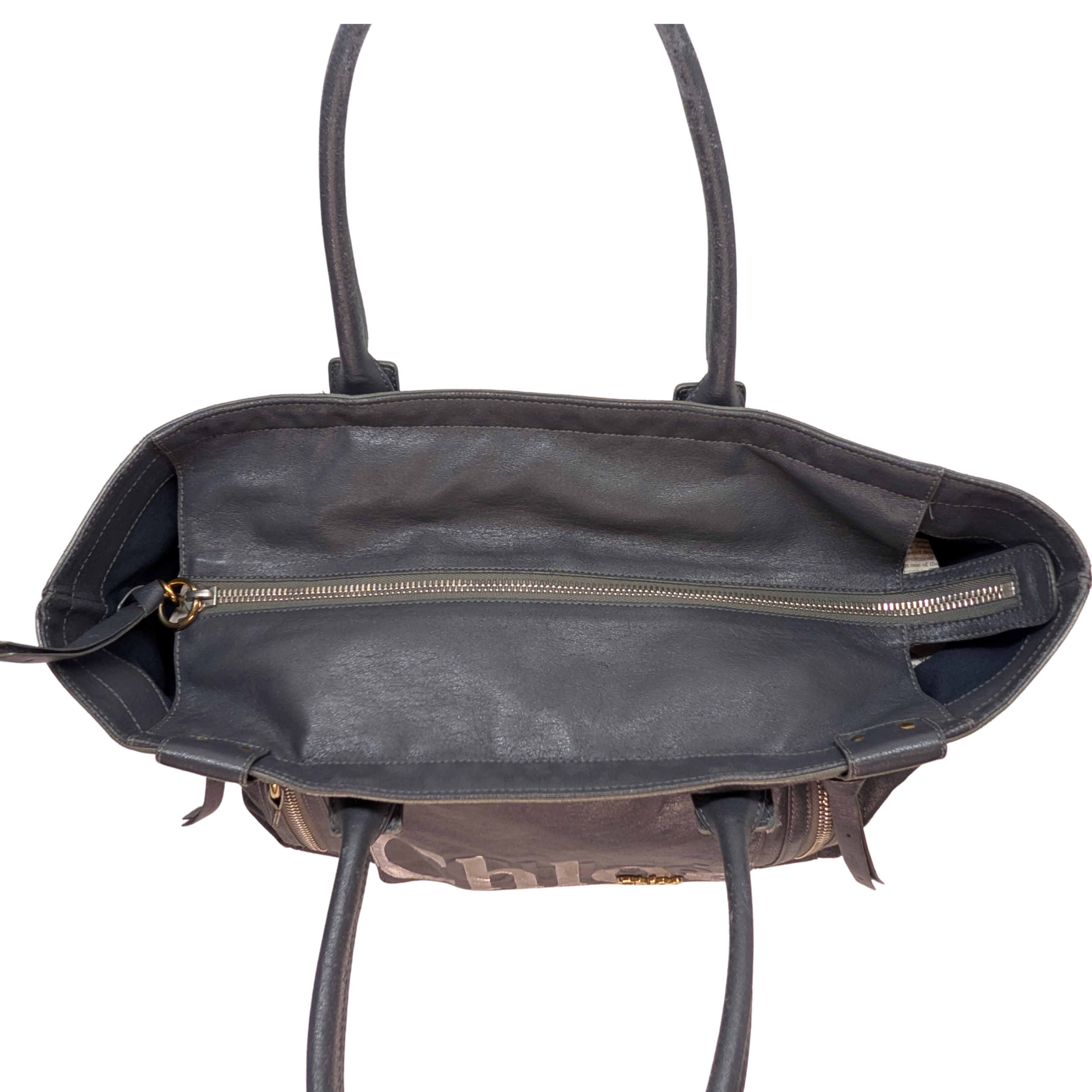 Chloe Eclipse Tote Bag Charcoal