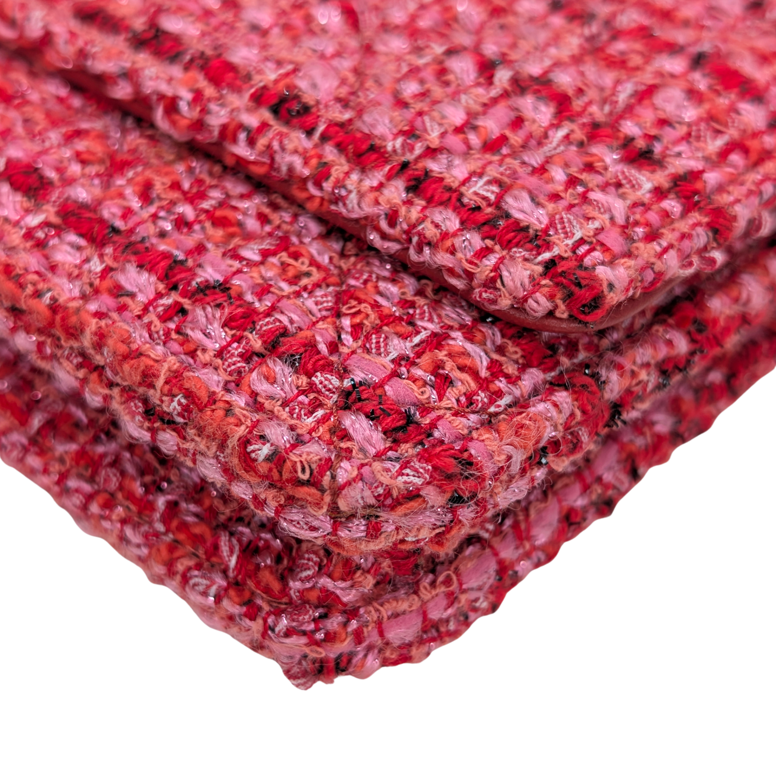 Chanel 2.55 Reissue Tweed Wallet on Chain Pink