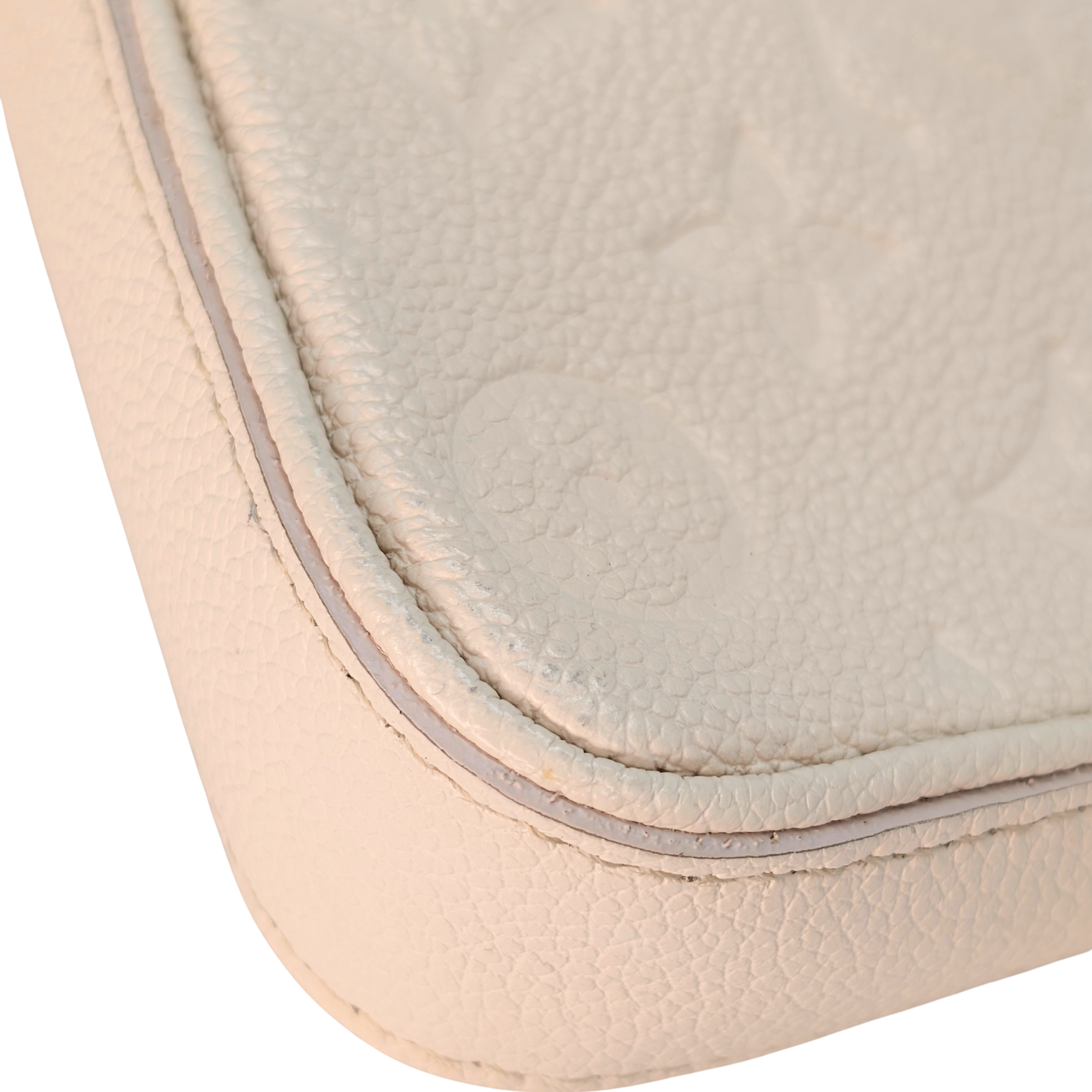 Louis Vuitton Easy Pouch On Strap Empreinte Leather White