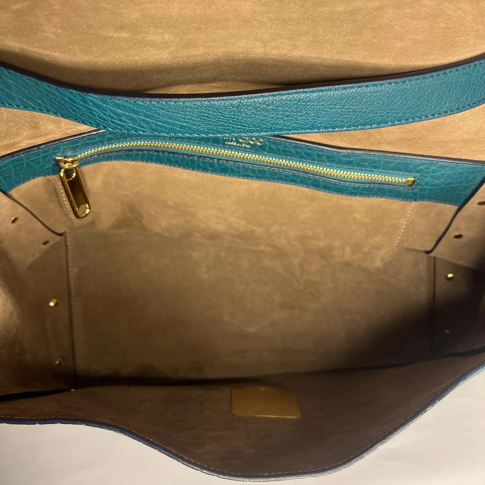 Jimmy Choo Lockett/XB Medium Bag – Teal Leather & Leopard Pony Hair - Lost Designer