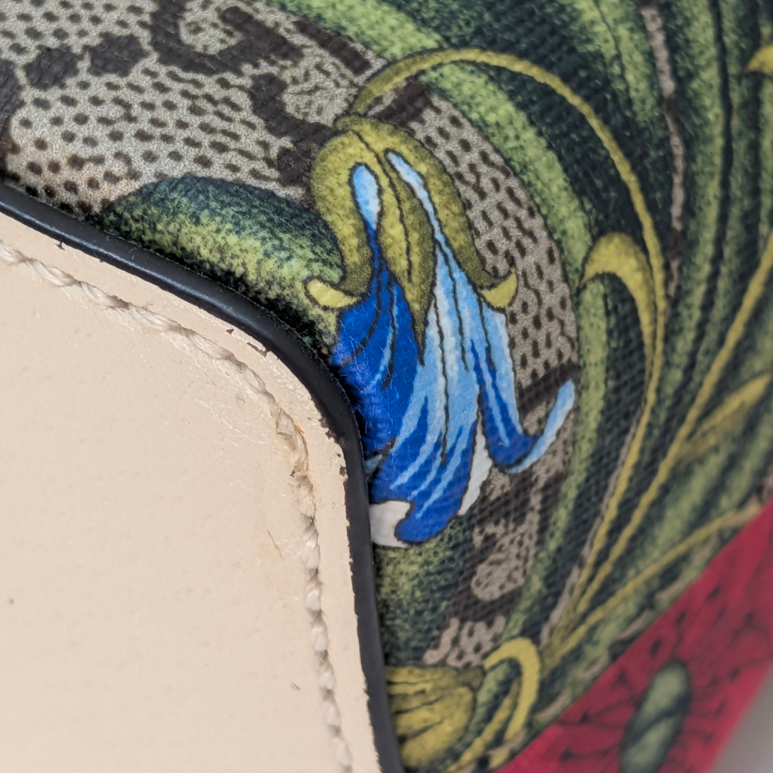 Gucci Small GG Supreme Flora Ophidia Dome Crossbody Bag