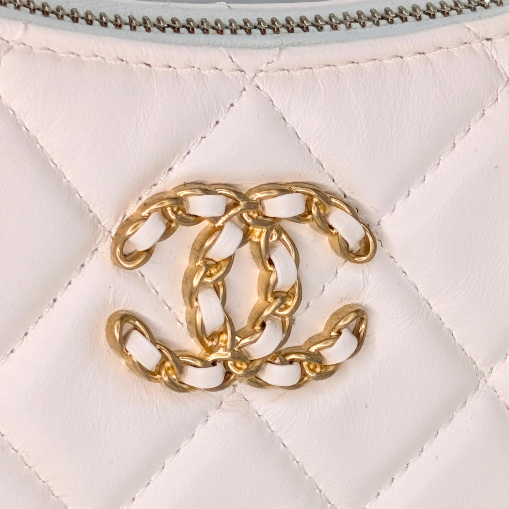 Chanel 19 Hobo Shoulder Bag White