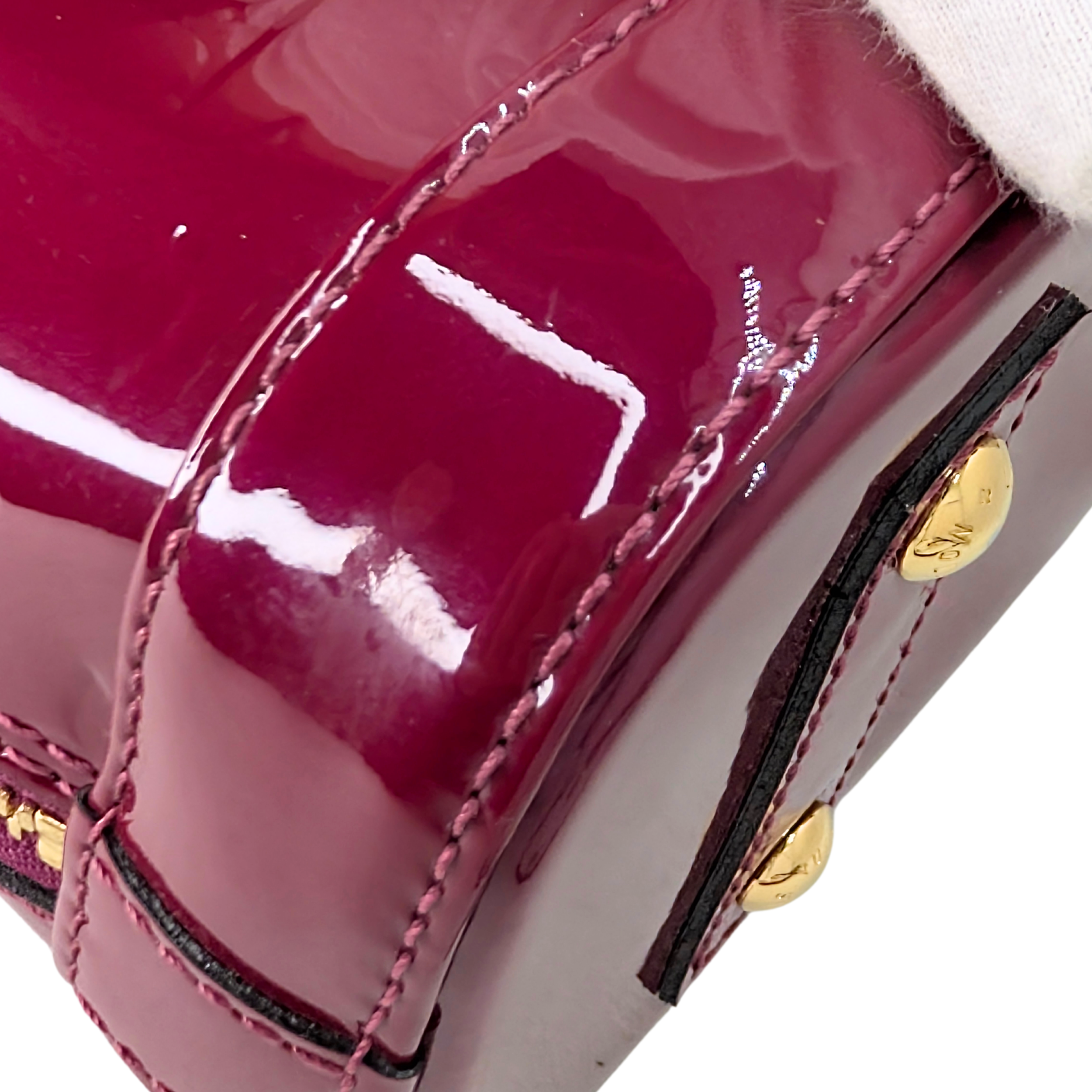 Louis Vuitton Alma BB Monogram Vernis purple