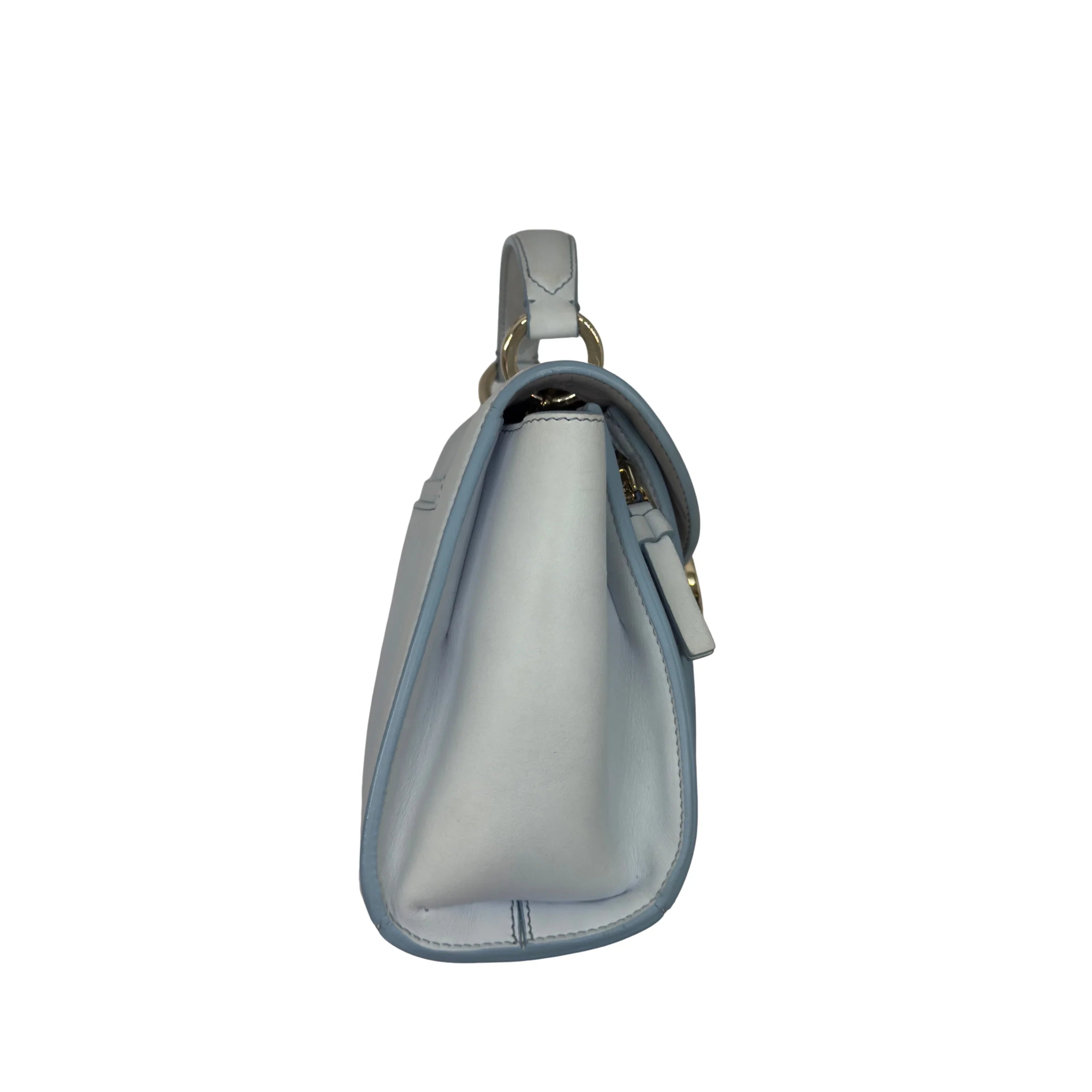 Salvatore Ferragamo Sofia Rainbow Shoulder Bag Baby Blue - Lost Designer