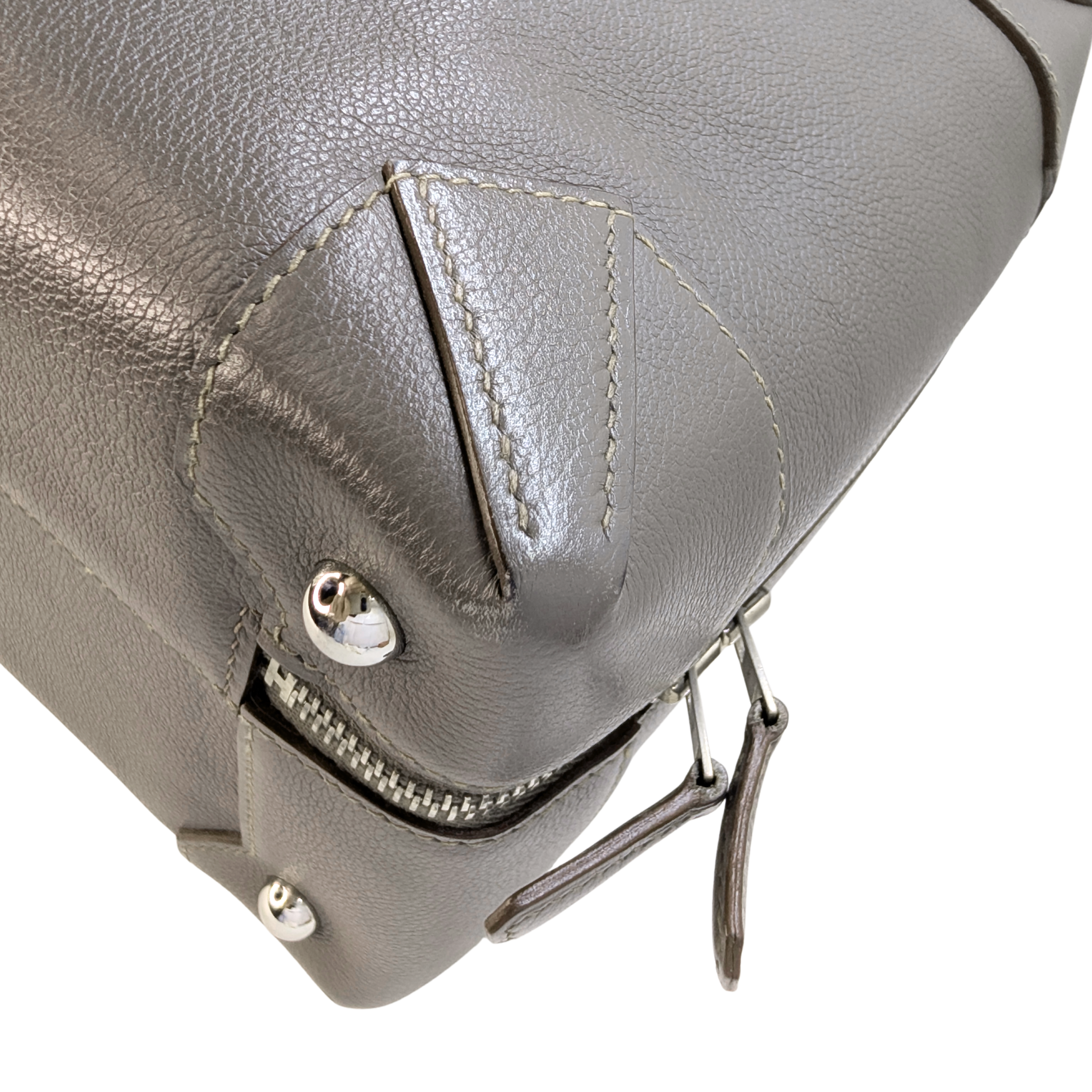 Hermès Maxibox 36 Bag Etain Evercolor Grey □R Stamp