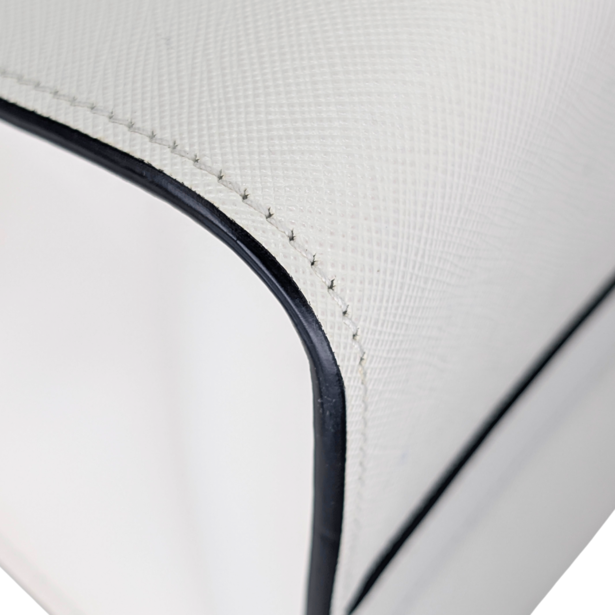 Prada Saffiano City Saffiano Paradigme Bag WHite