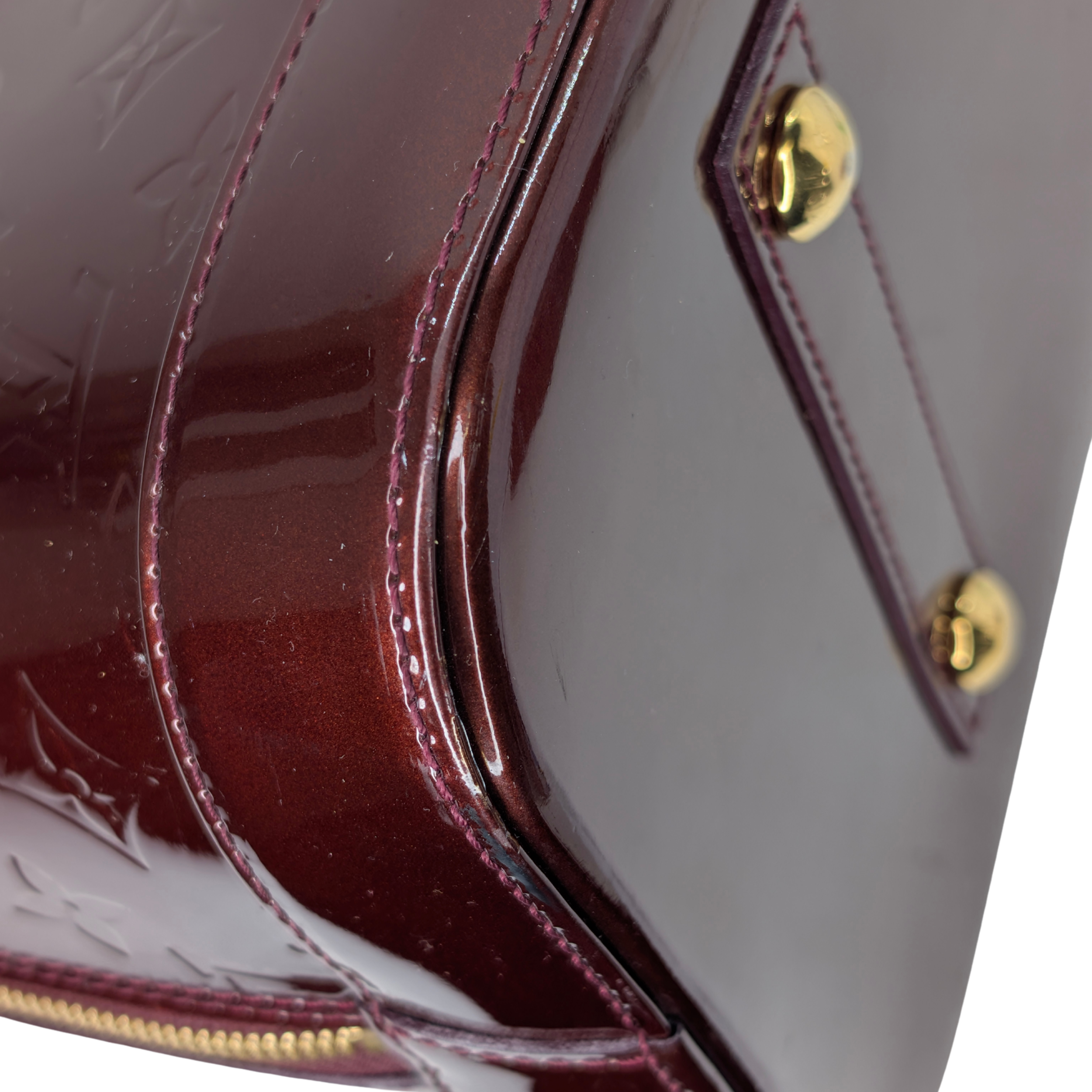 Louis Vuitton Alma GM Monogram Vernis Amarante