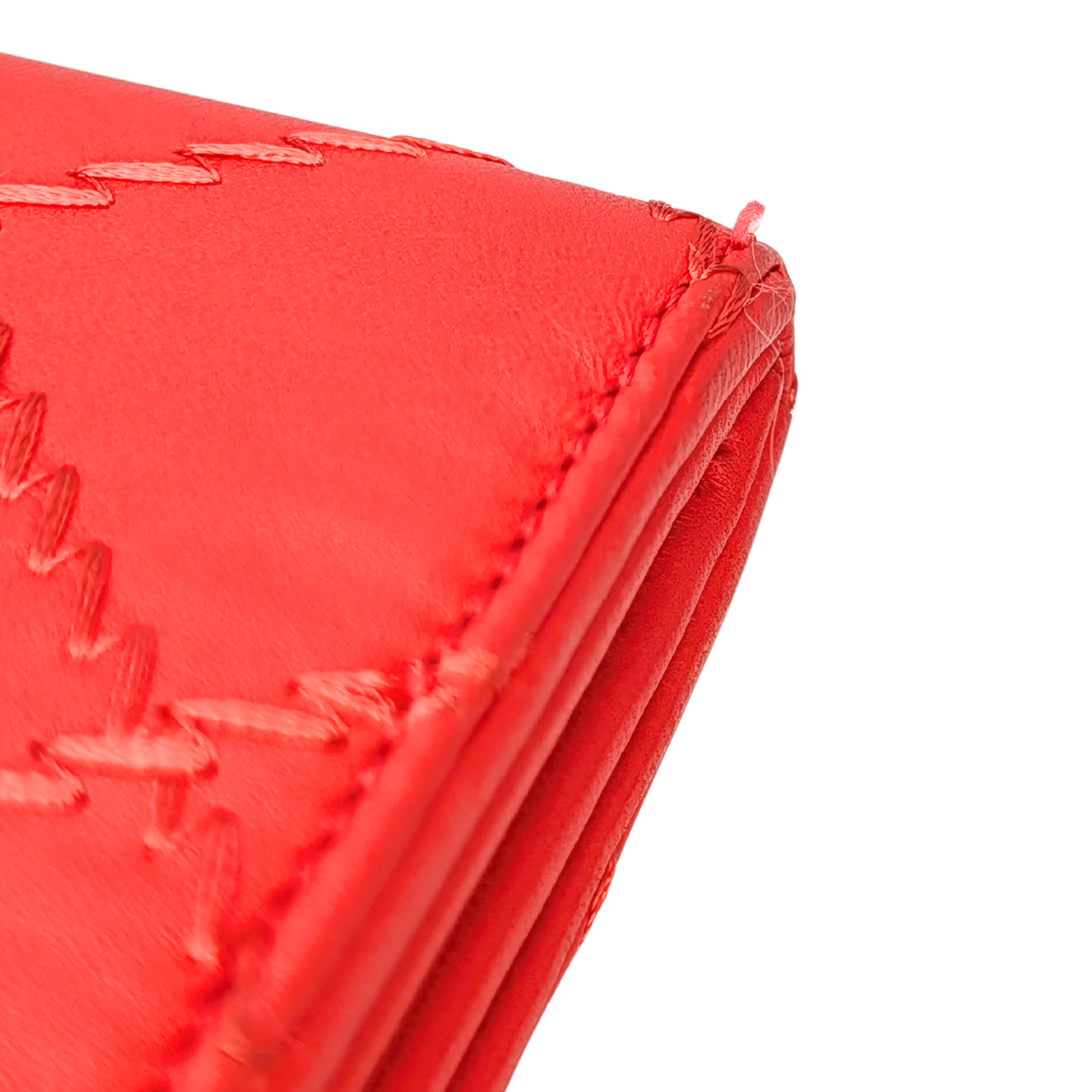 Chanel CC Quilted Lambskin Ultimate Stitch Flap Wallet On Chain Red