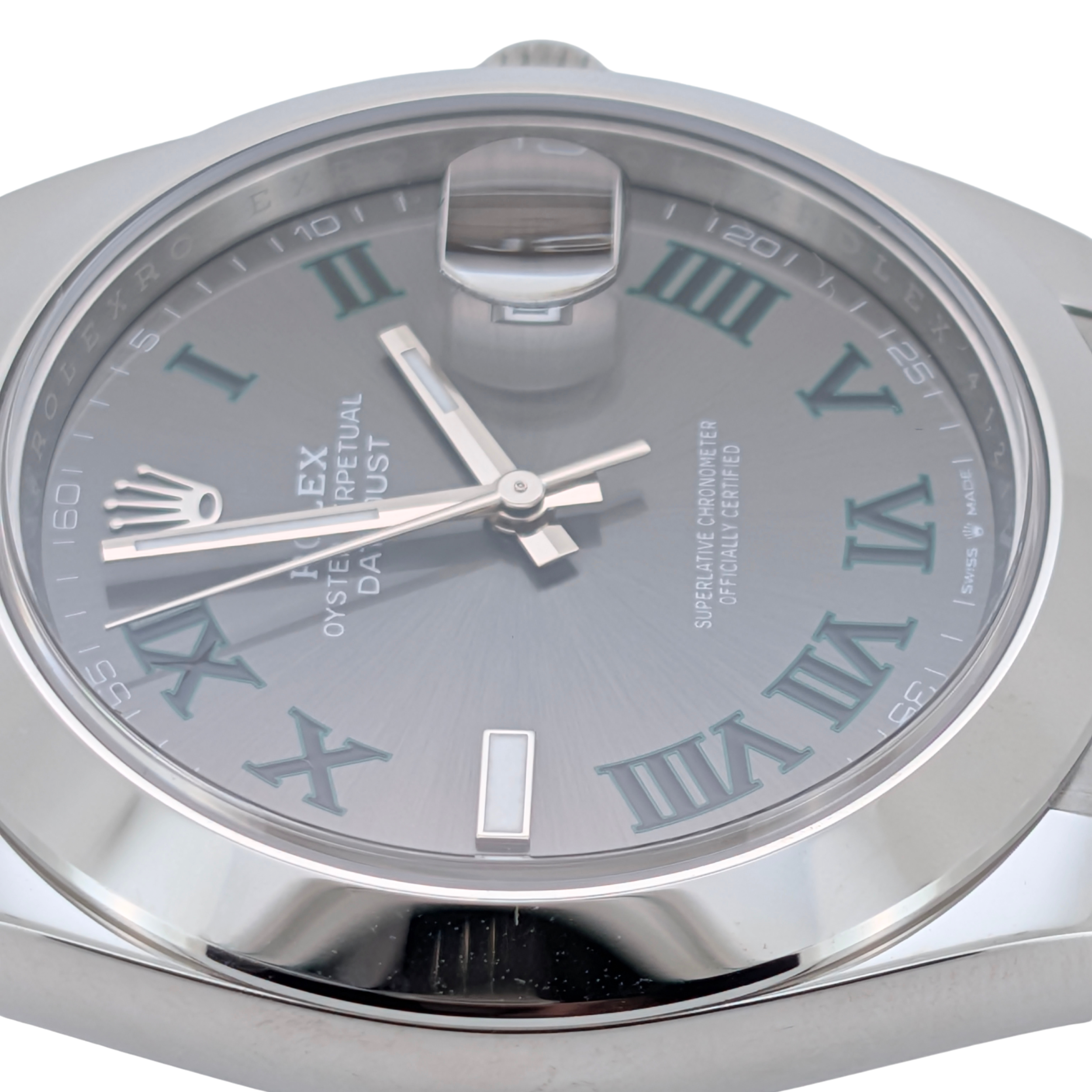Rolex Datejust 41mm Ref. 126300 Wimbledon Dial Oyster Bracelet 2025