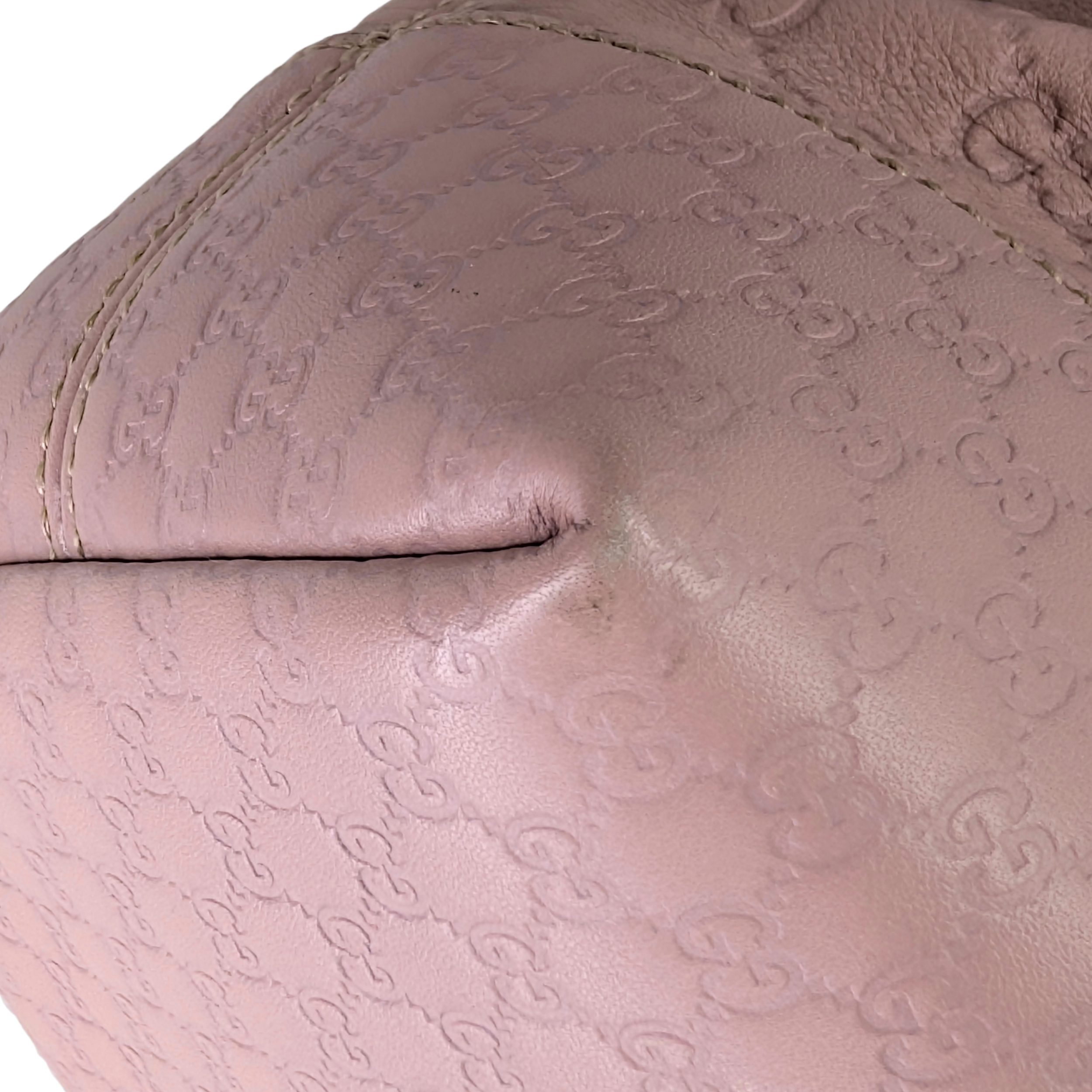 Gucci Guccissima Medium Bree Foldover Tote Soft Pink