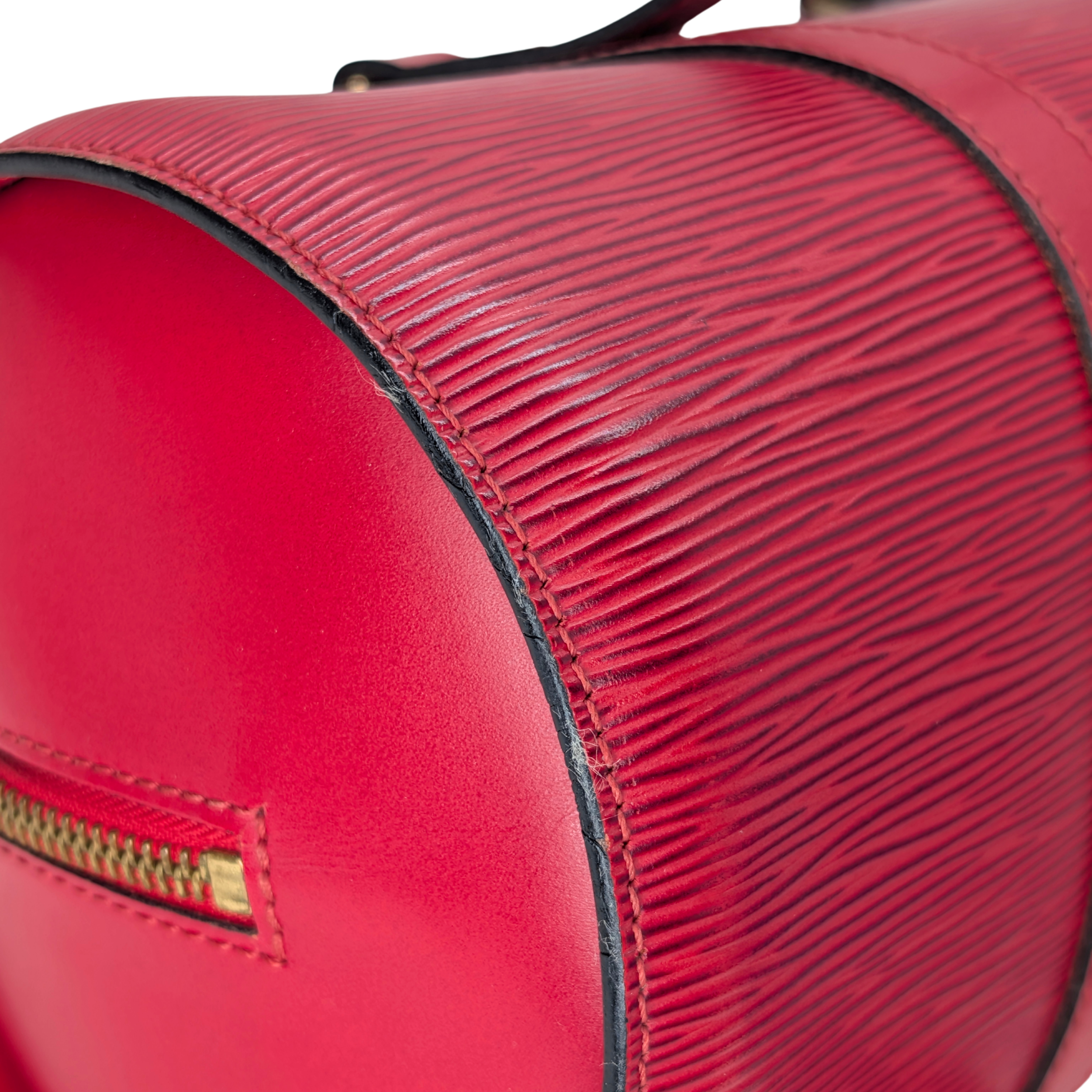 Louis Vuitton Epi Soufflot Red Handbag