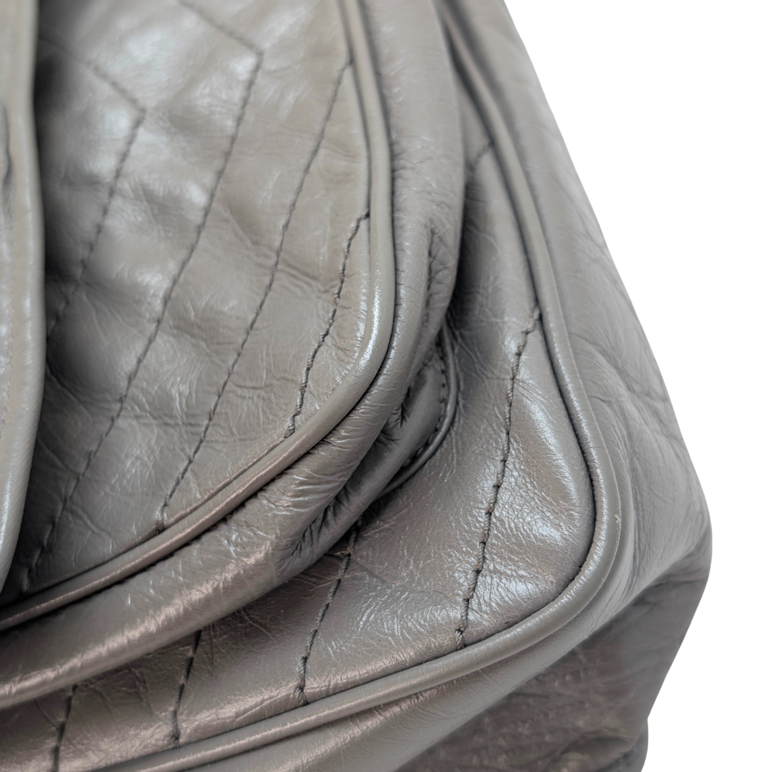 Saint Laurent Crinkled Calfskin Matelasse Monogram Medium Niki Bag