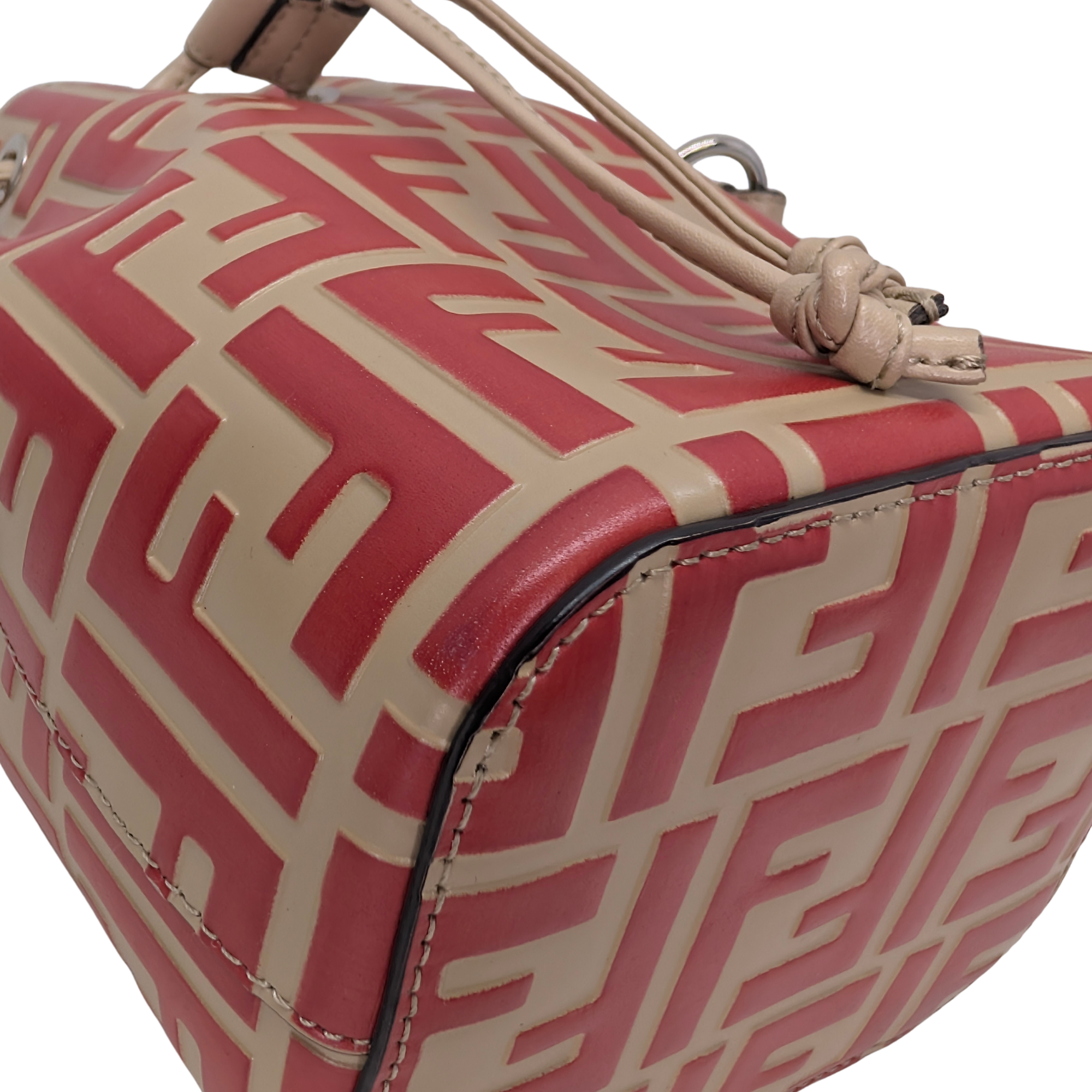 Fendi Mon Tresor Bucket Bag Red