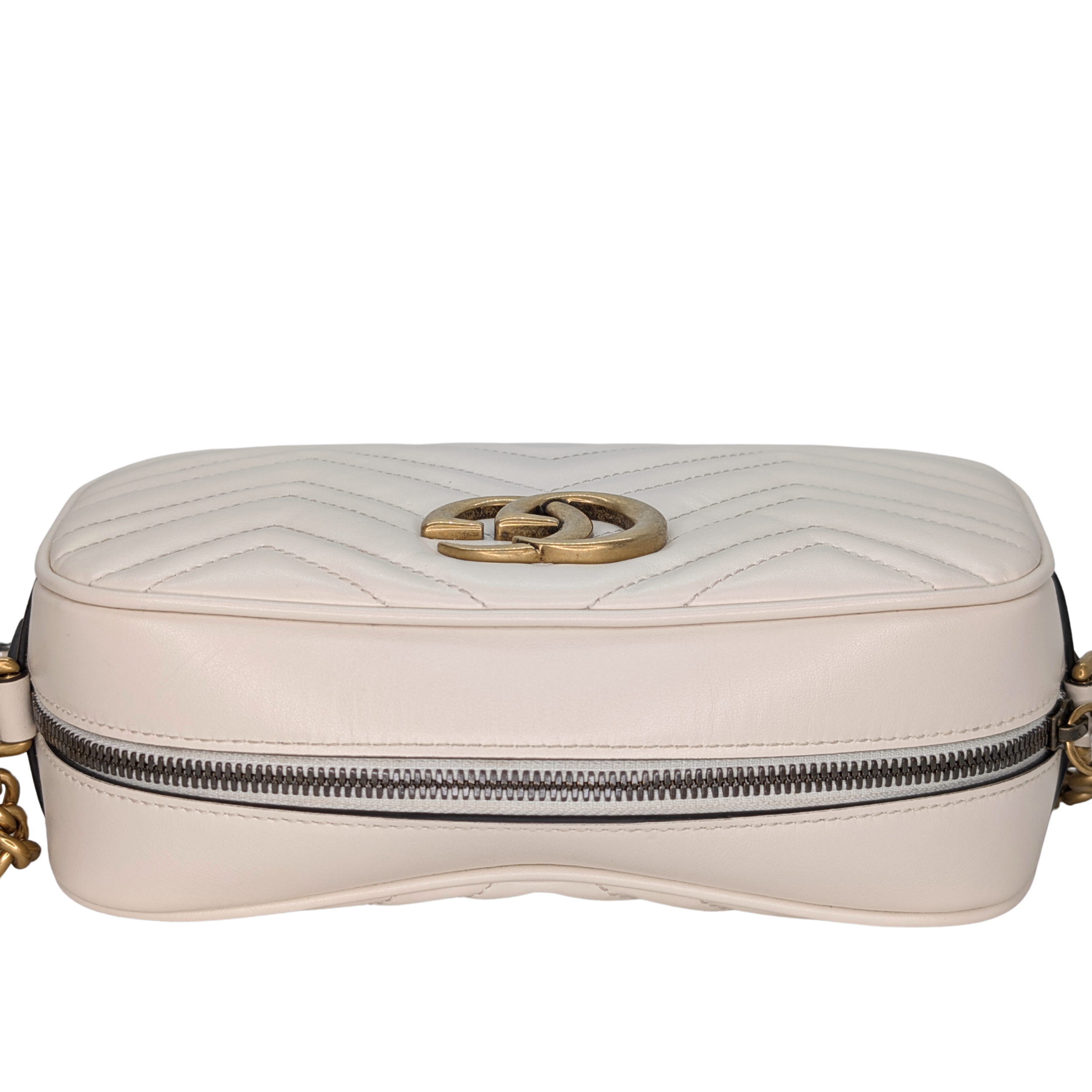 Gucci GG Marmont Small Camera Shoulder Bag White