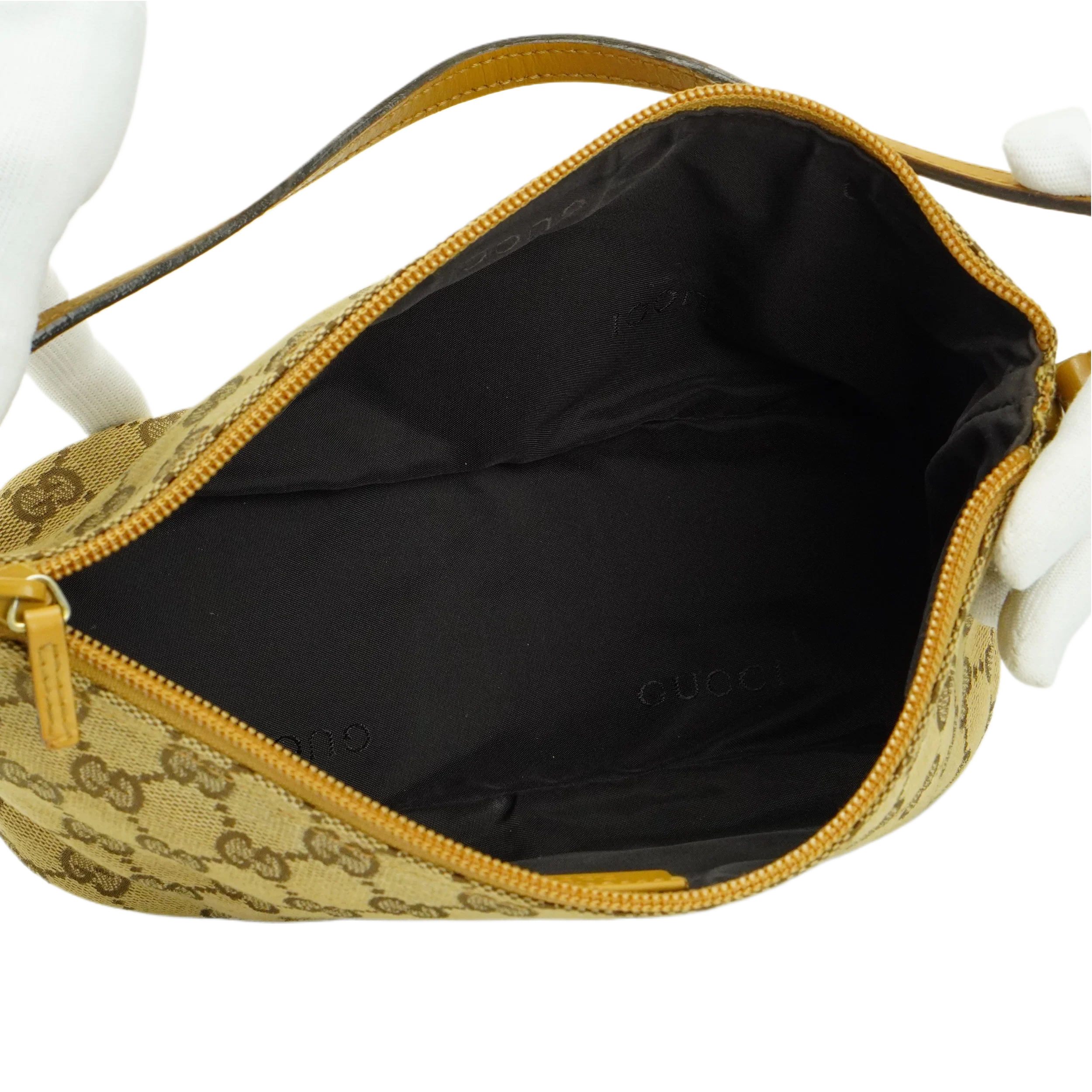 Gucci Beige GG Monogram Boat Pochette Bag - Lost Designer