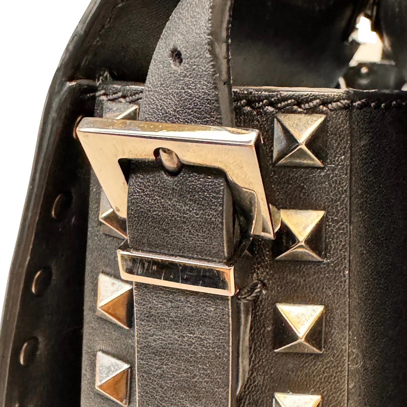 Valentino Black Leather Shoulder Bag - Lost Designer