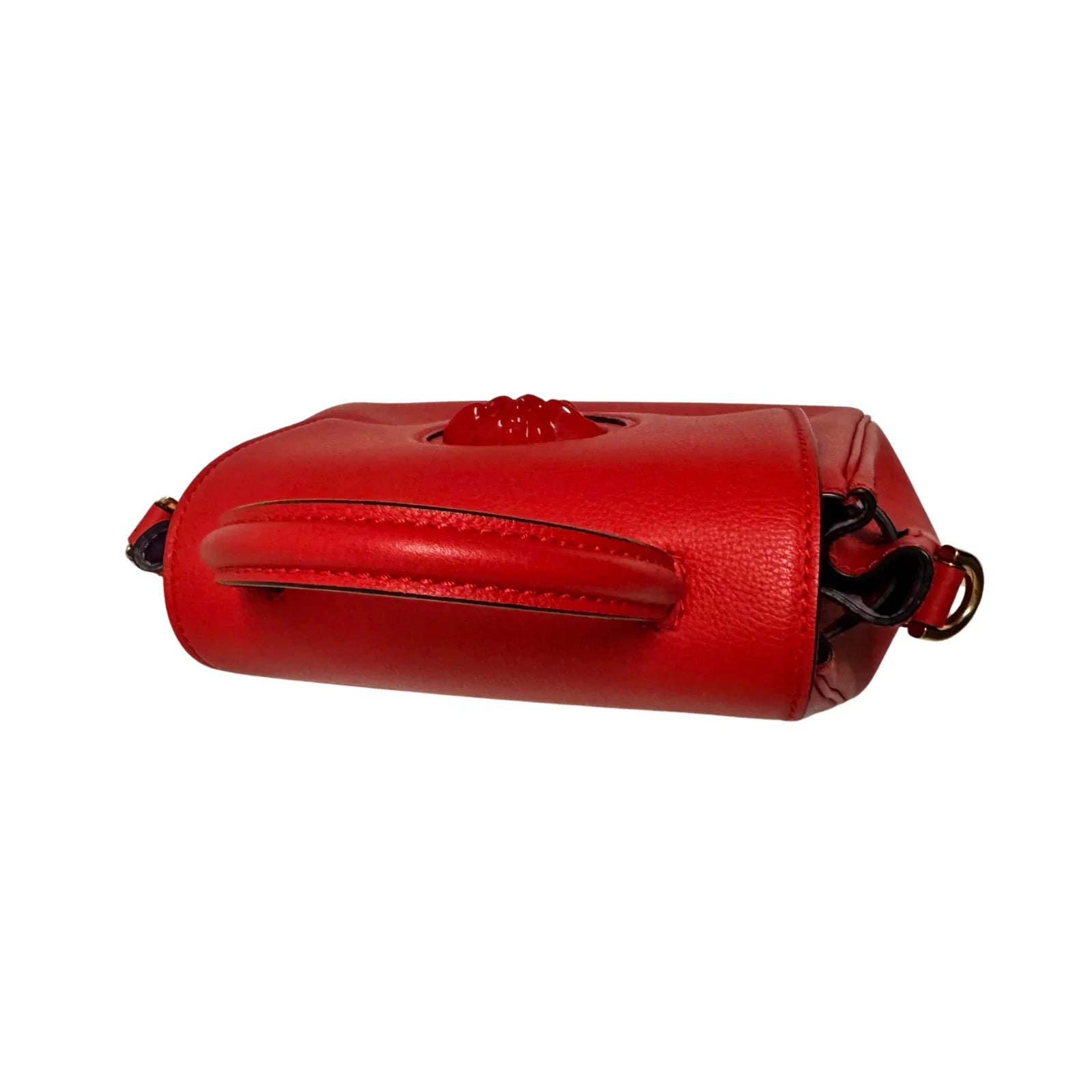 Versace La Medusa Handbag Leather Red - Lost Designer
