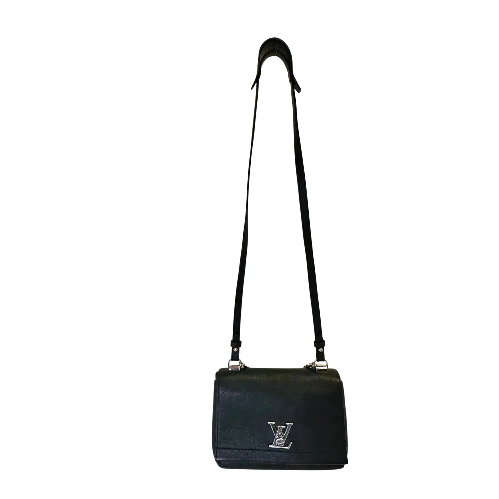 Louis Vuitton Lockme BB Crossbody Bag Black - Lost Designer