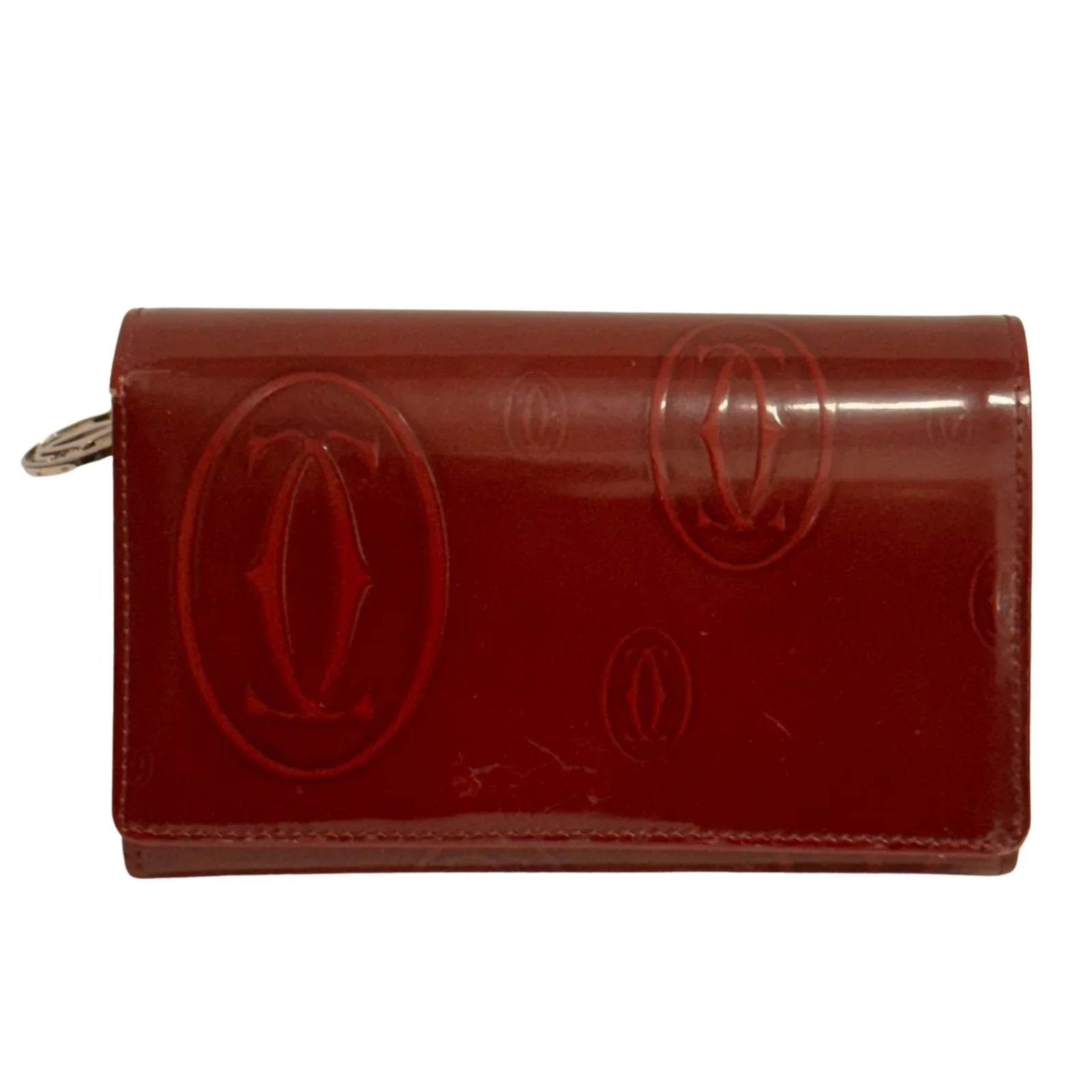 Cartier Long Leather Wallet Deep Red - Lost Designer