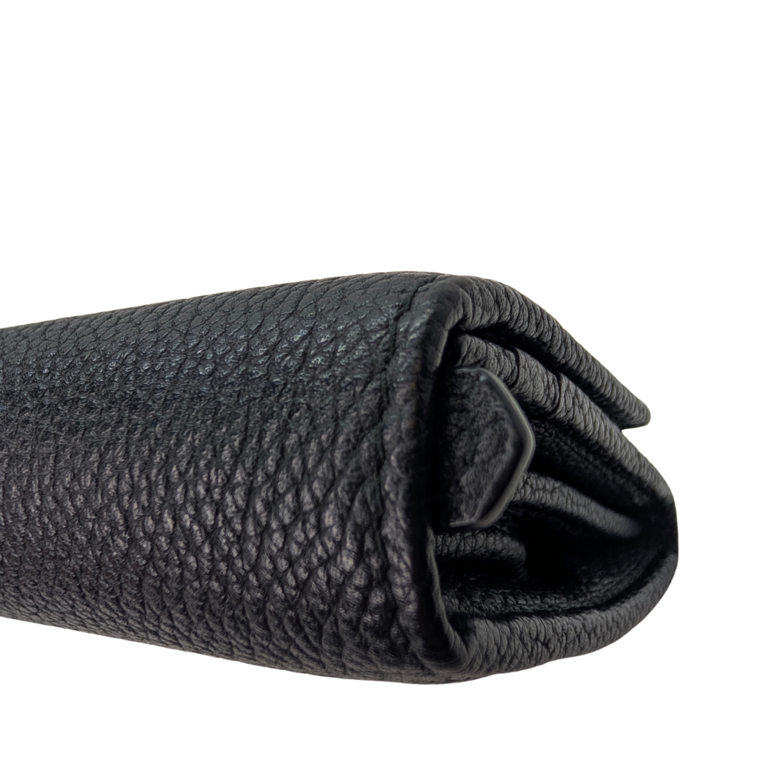 Prada Vitello Grain Nero Long Wallet