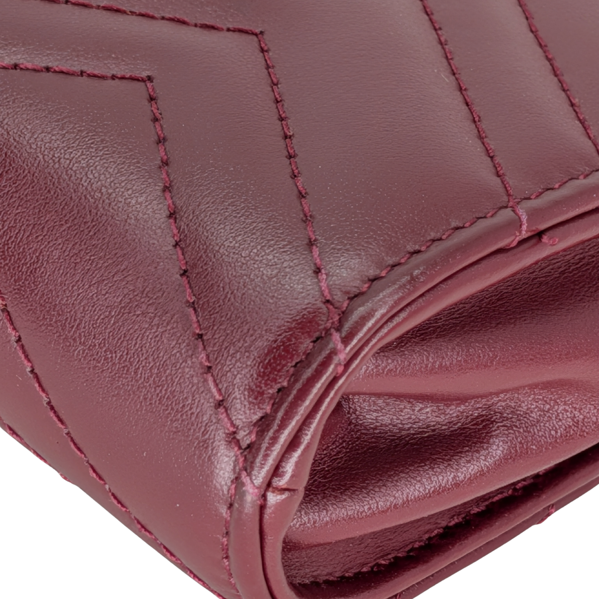 Gucci Marmont Small Wallet on Chain Bag Burgundy