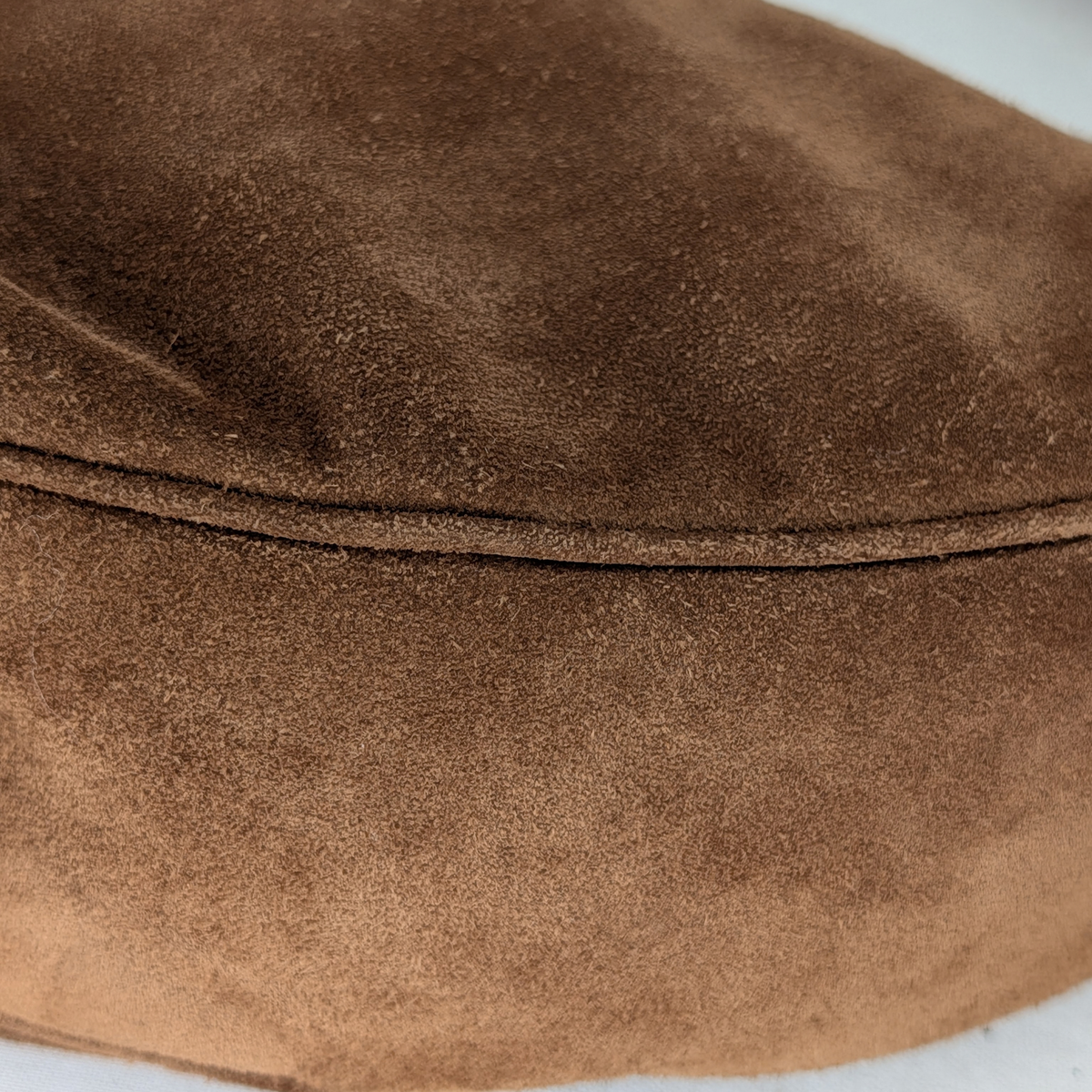 Prada Demi-Lune Suede Boat Shoulder Bag