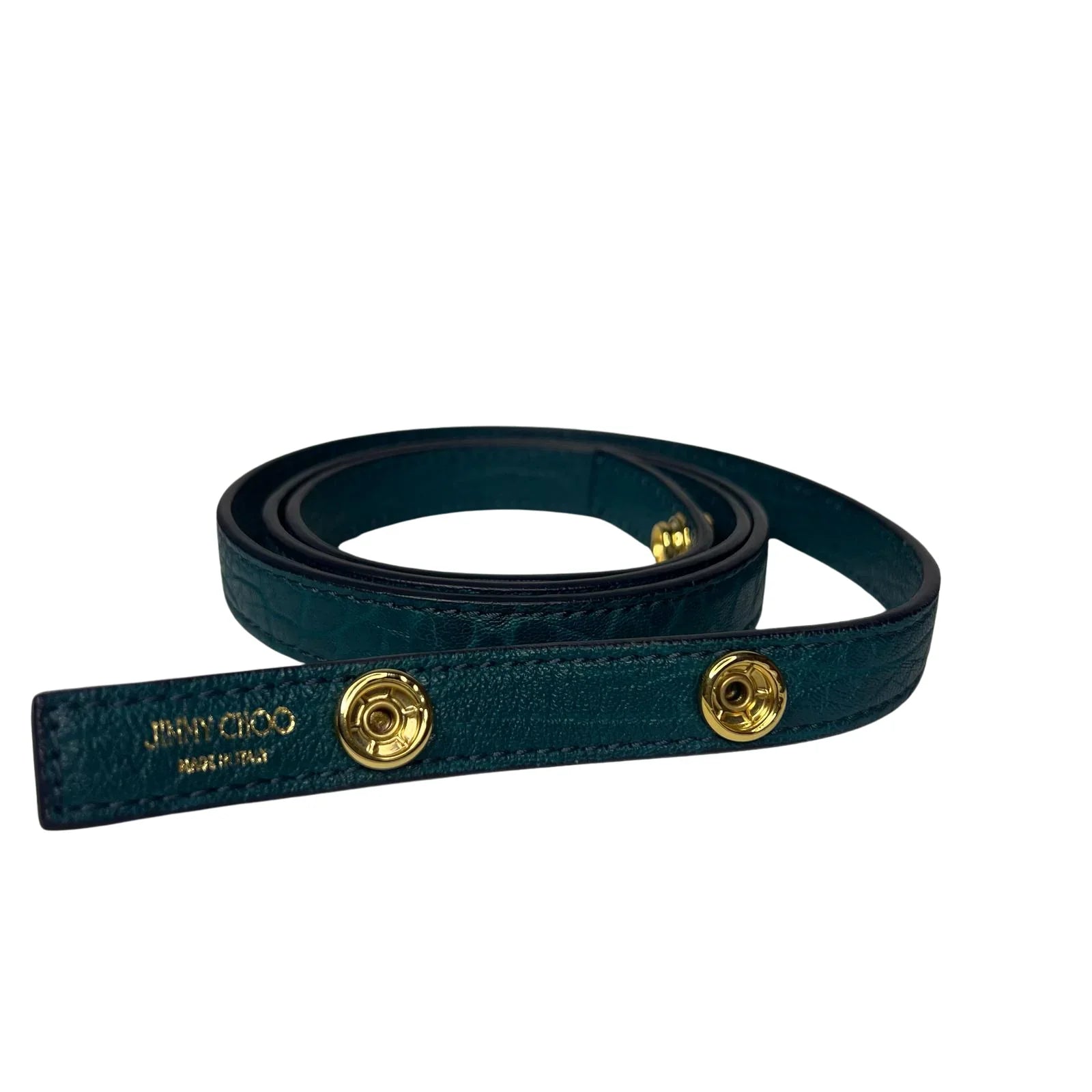 Jimmy Choo Lockett/XB Medium Bag – Teal Leather & Leopard Pony Hair - Lost Designer