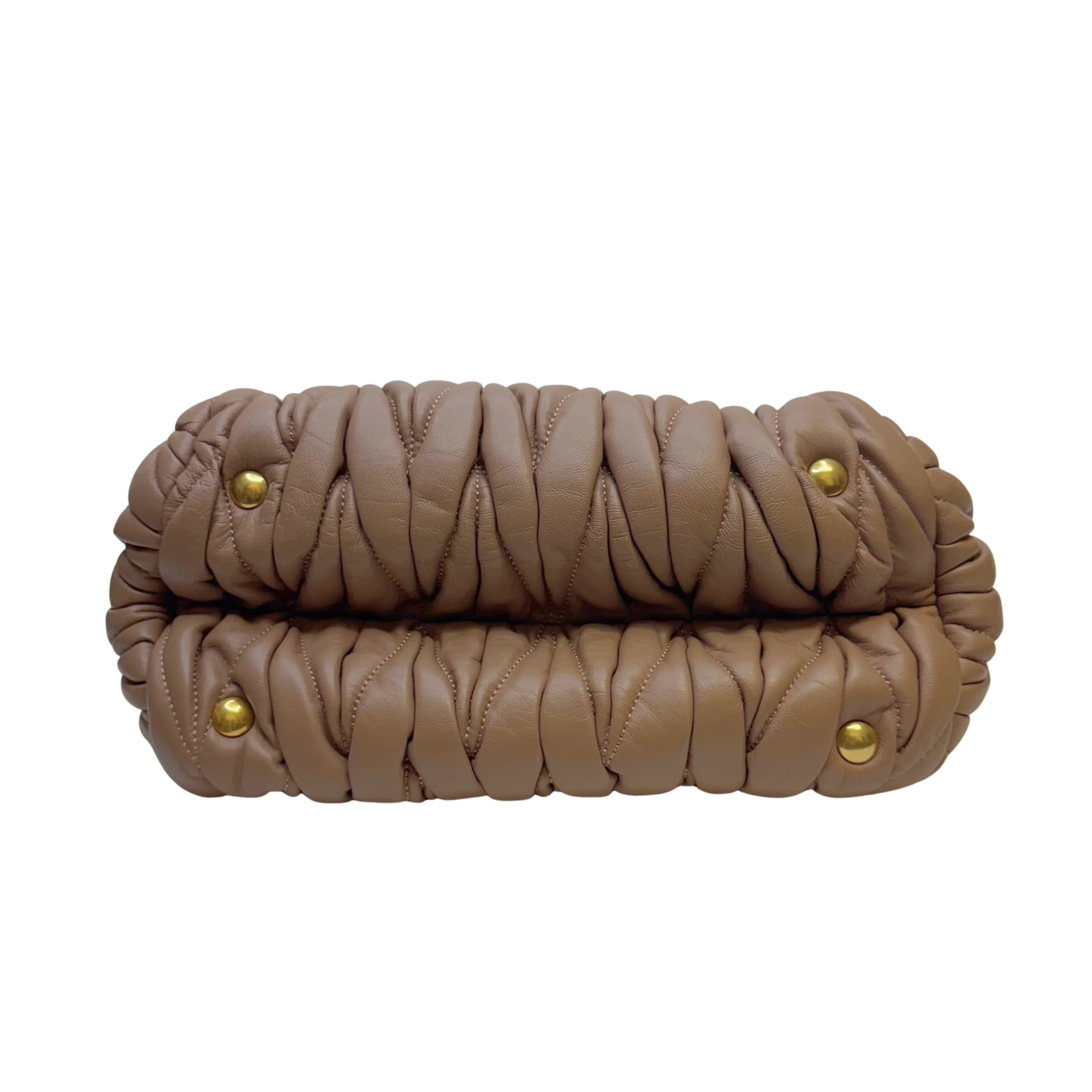 Miu Miu Nappa Matelassé leather Top Handle Bag - Lost Designer