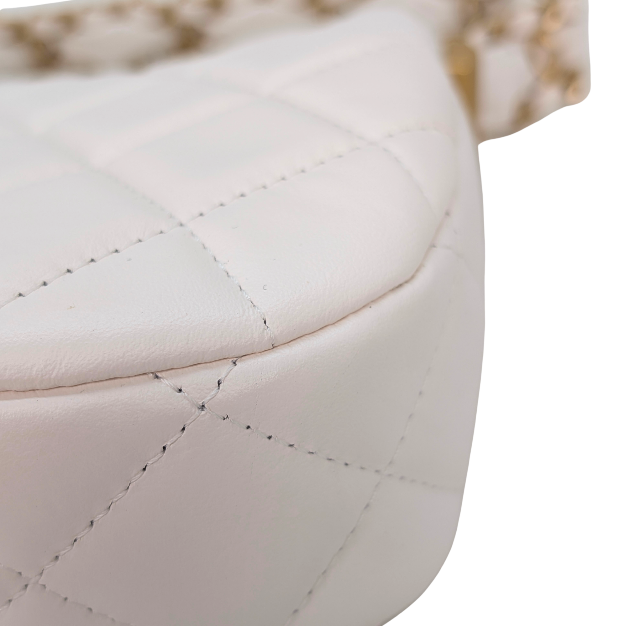 Chanel 19 Hobo Shoulder Bag White