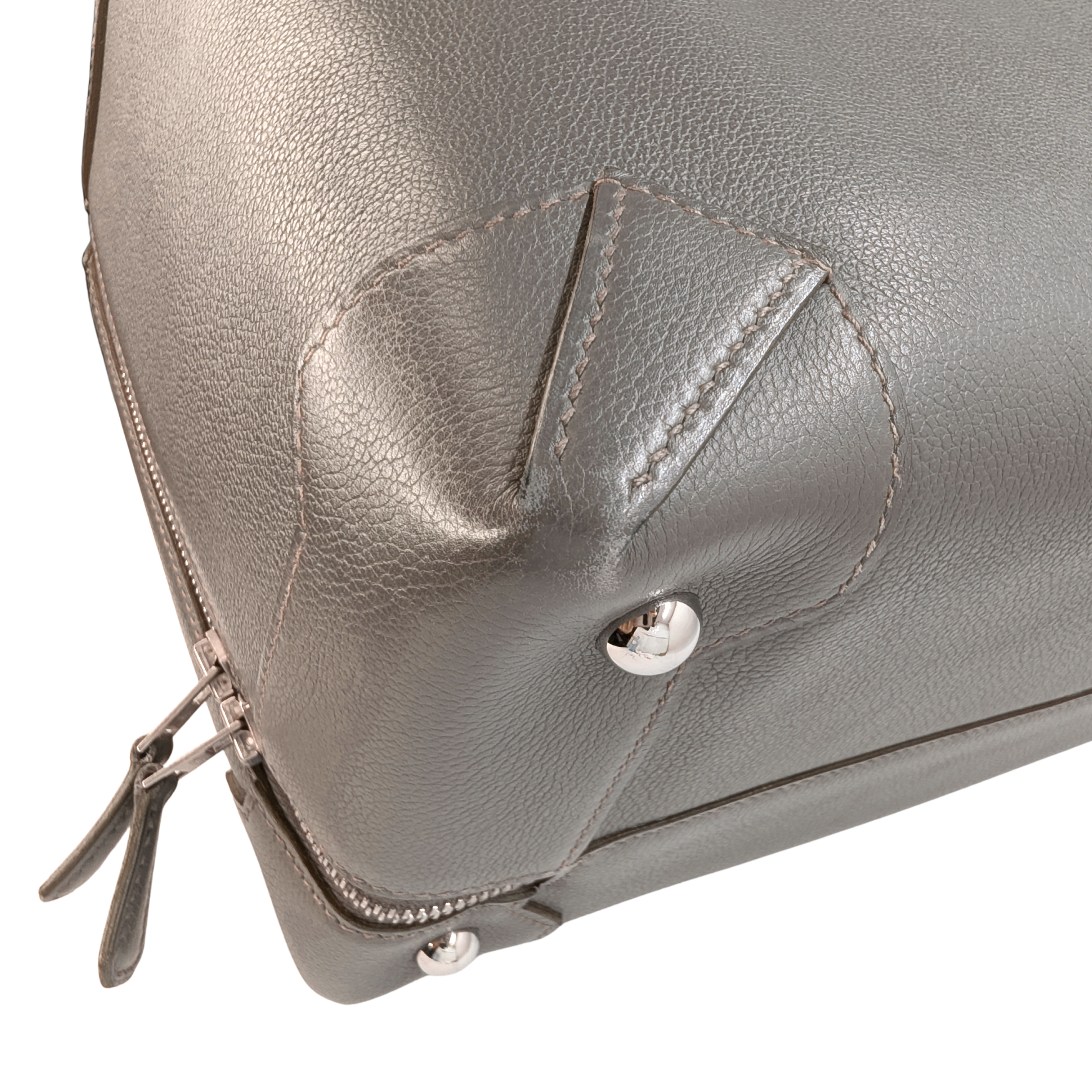 Hermès Maxibox 36 Bag Etain Evercolor Grey □R Stamp