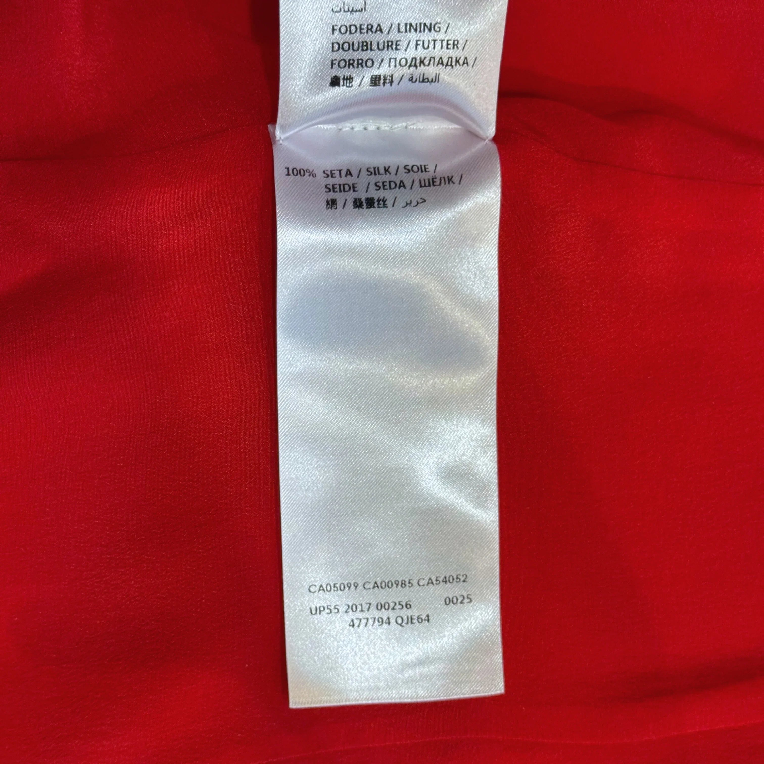 Alexander McQueen Draped Long Sleeve Knee-Length Dress Red 44 - Lost Designer