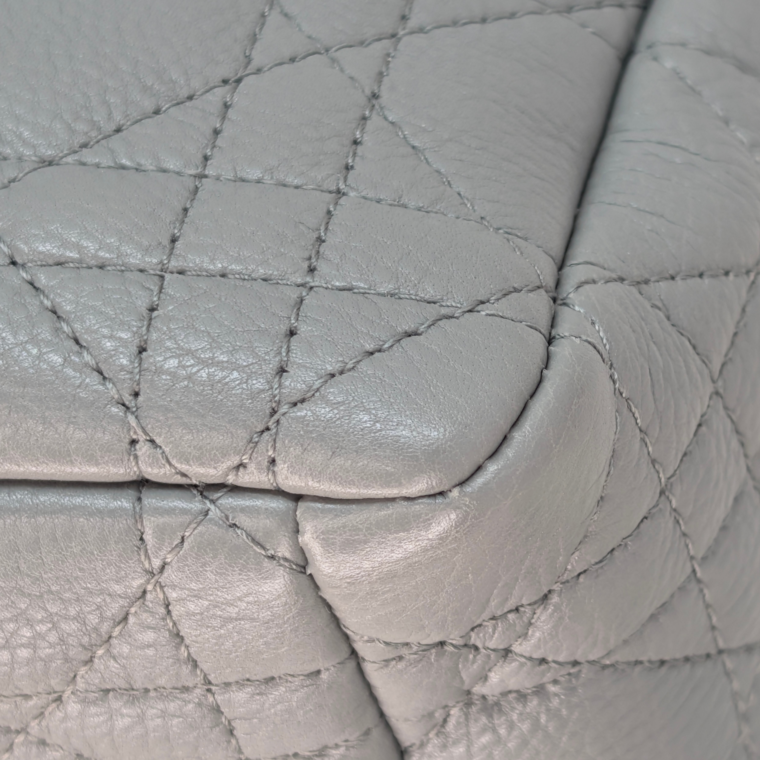Dior Medium Caro Bag Supple Cannage Calfskin Stone Gray