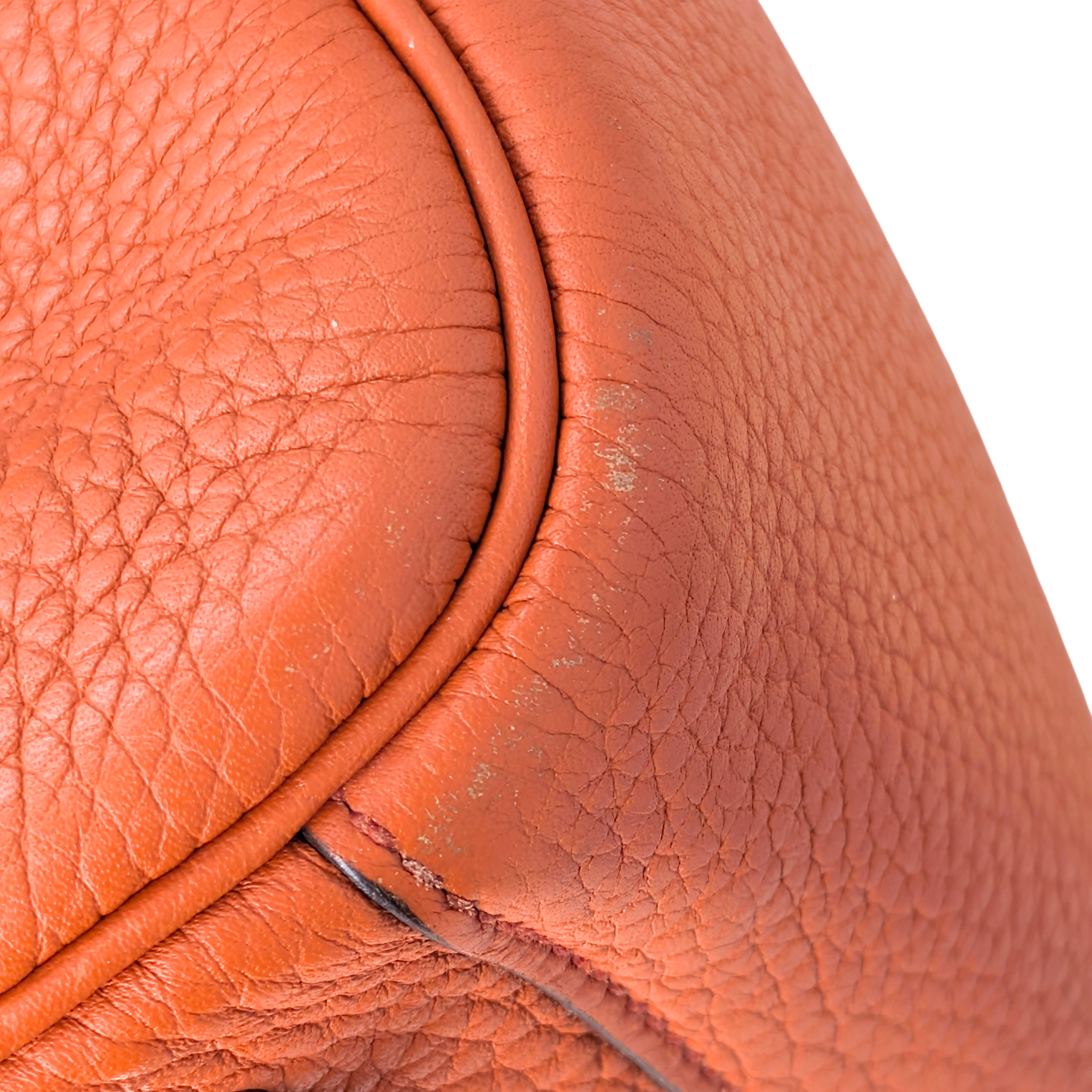 Hermes Lindy Clemence 26 X Stamp SHW Orange