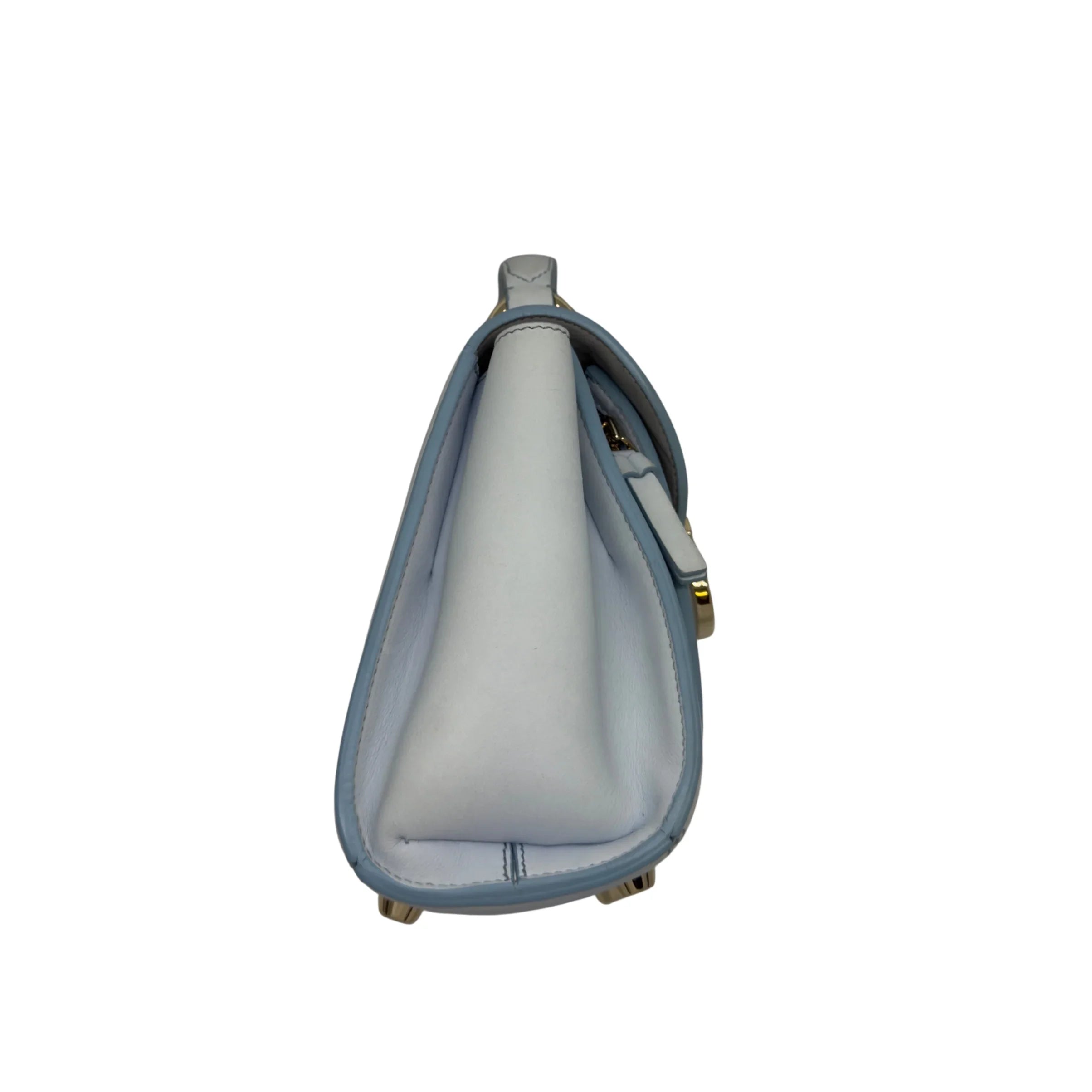 Salvatore Ferragamo Sofia Rainbow Shoulder Bag Baby Blue - Lost Designer