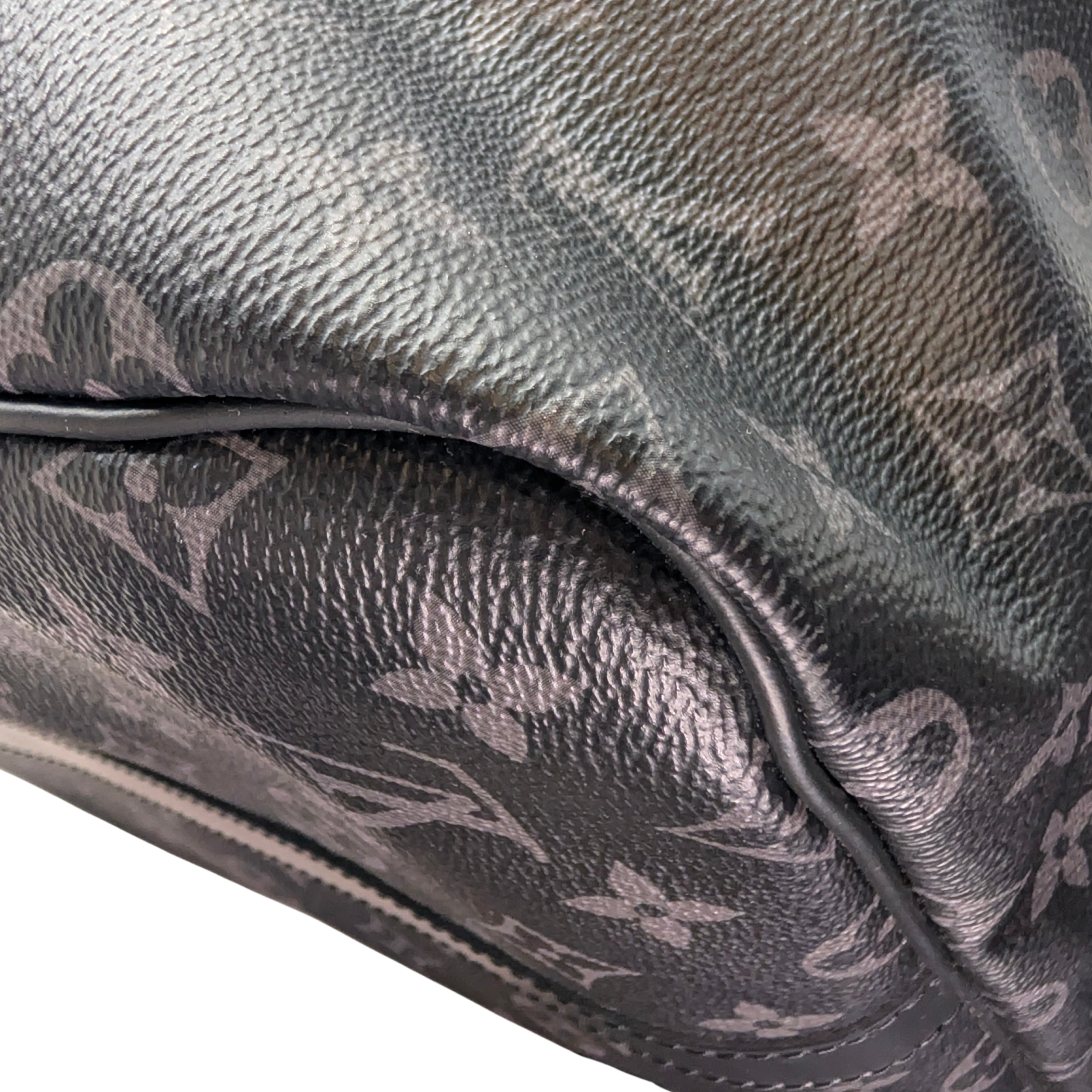 Louis Vuitton Keepall Bandoulière 55 Monogram Eclipse Charcoal Black